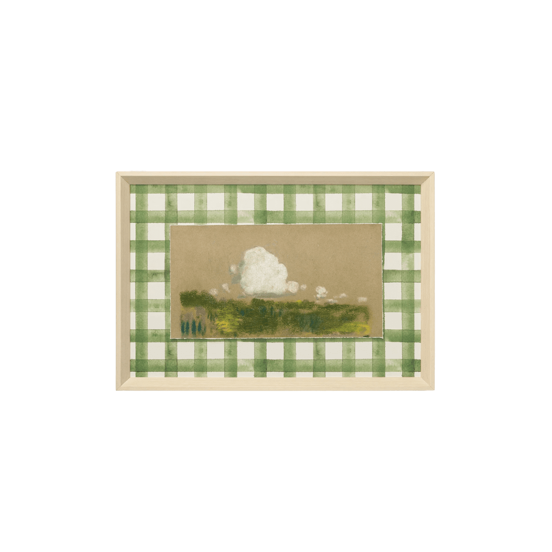 Green gingham artwork