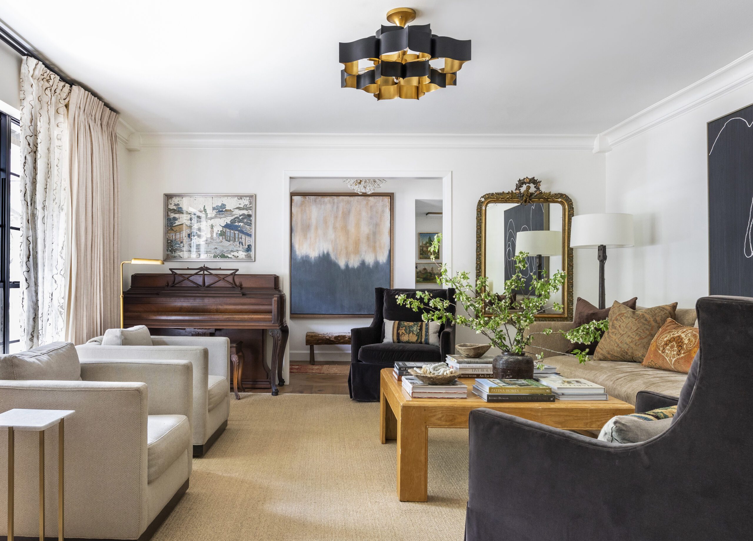 Living room design vintage decor