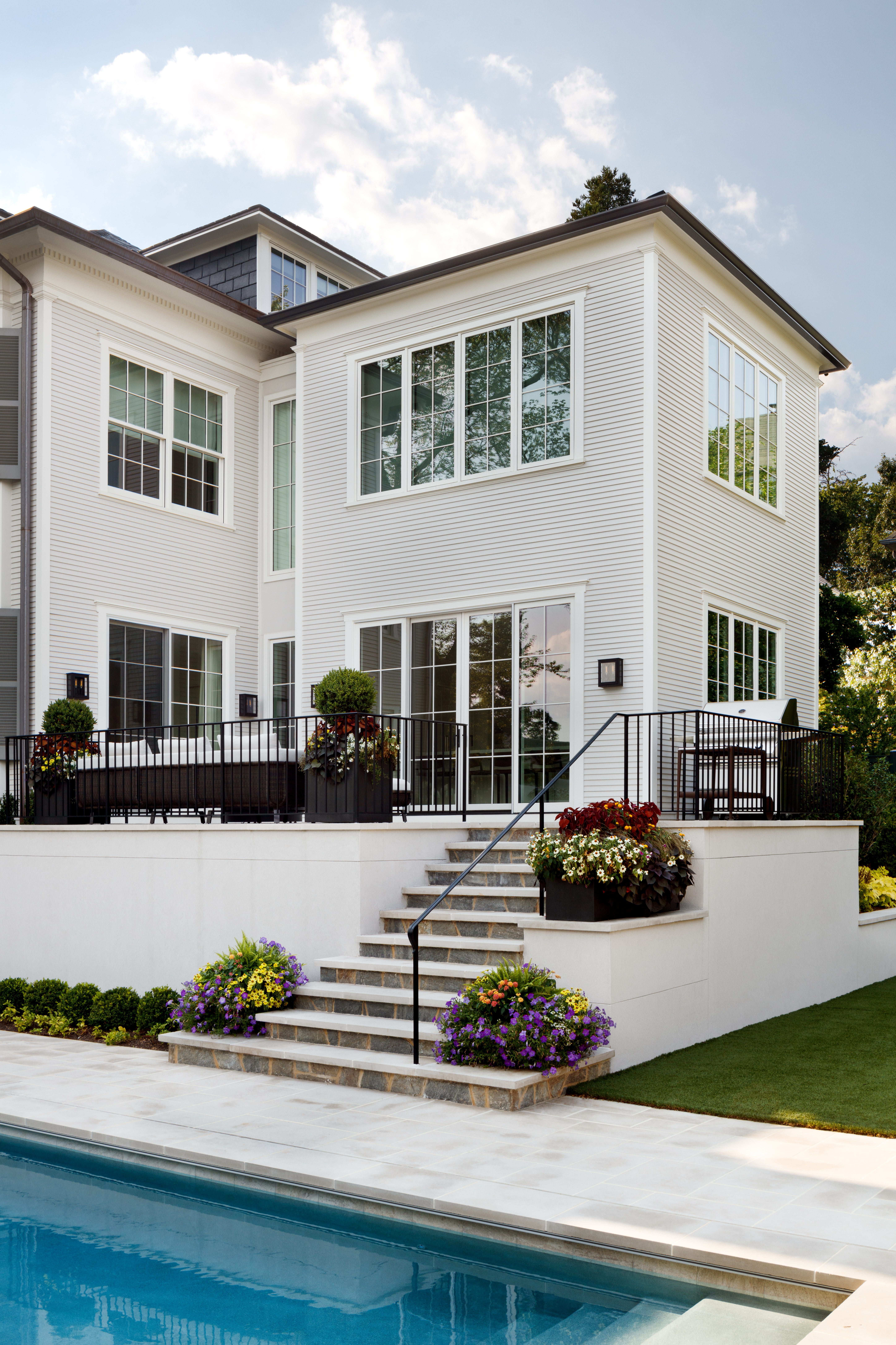 Exterior home staircase