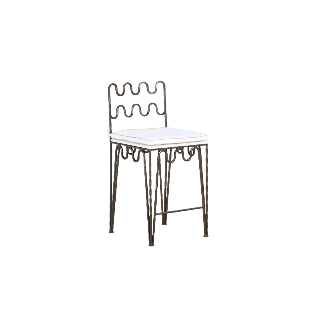 Wavy metal chair