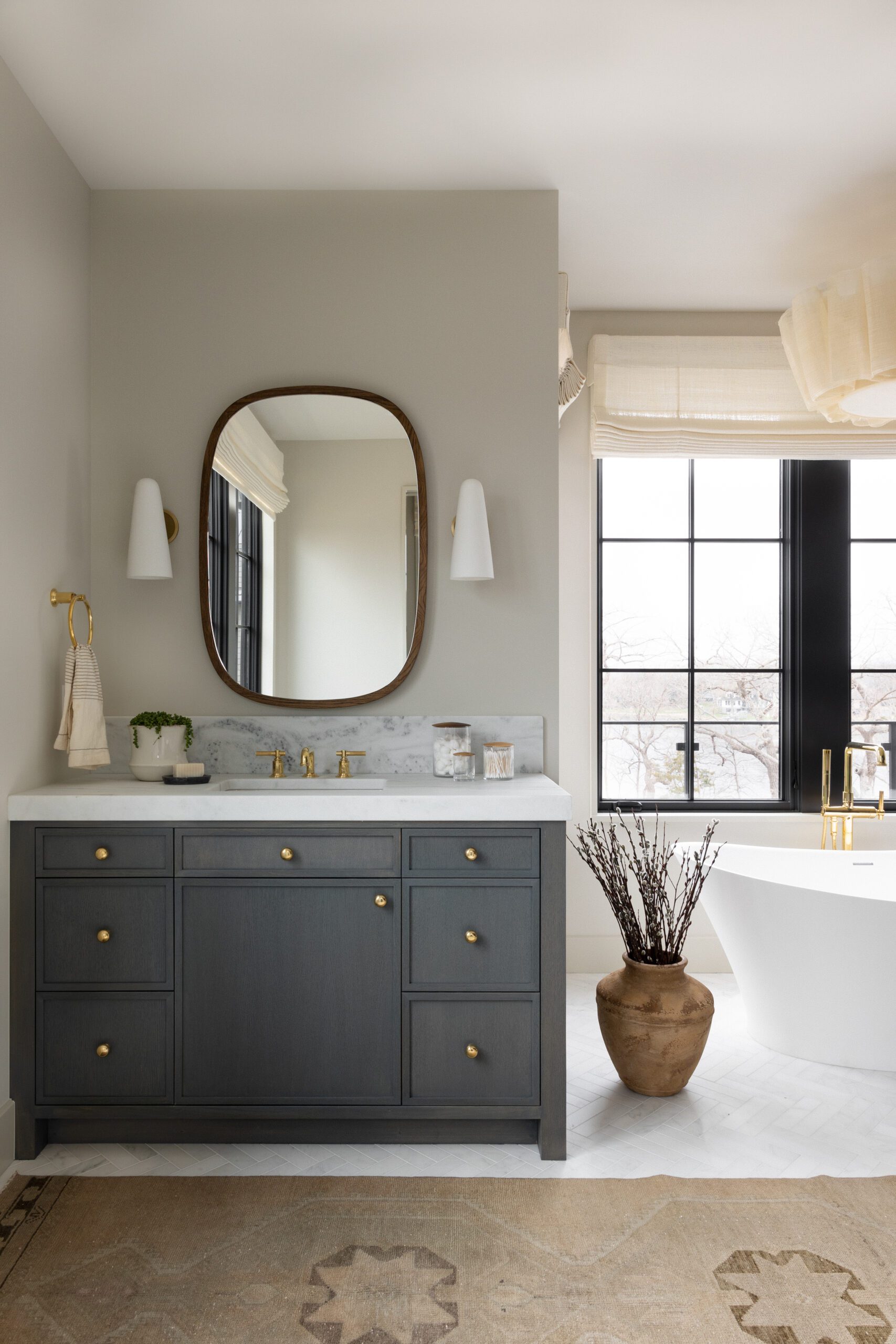 Lake house bathroom design