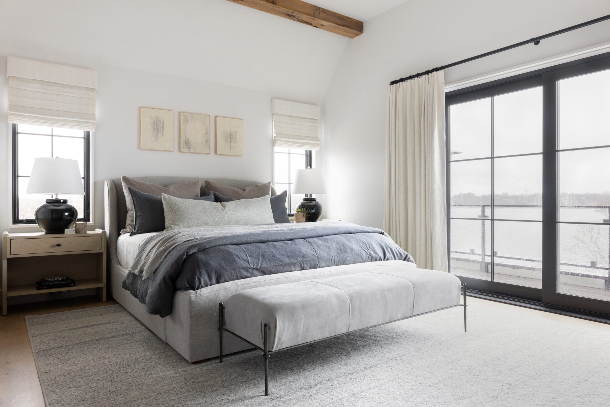 Bedroom interior design bright and airy