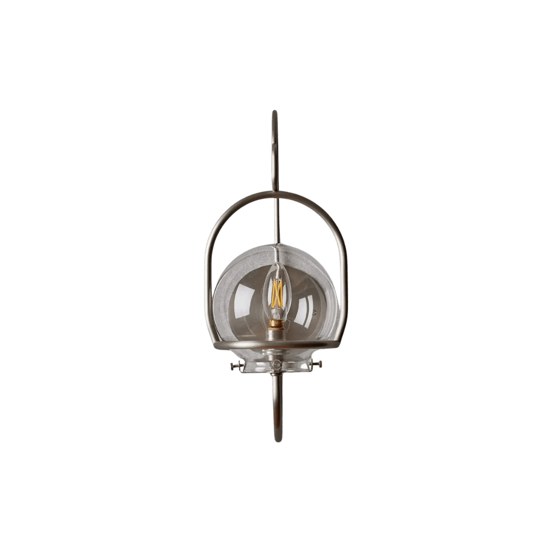 Brushed nickel light fixture