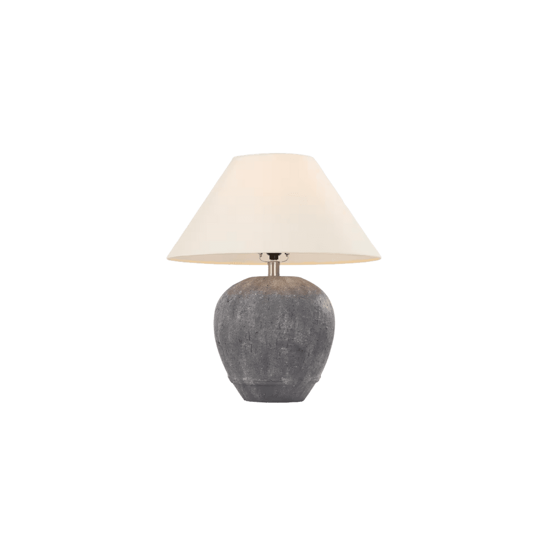 Dark ceramic table lamp