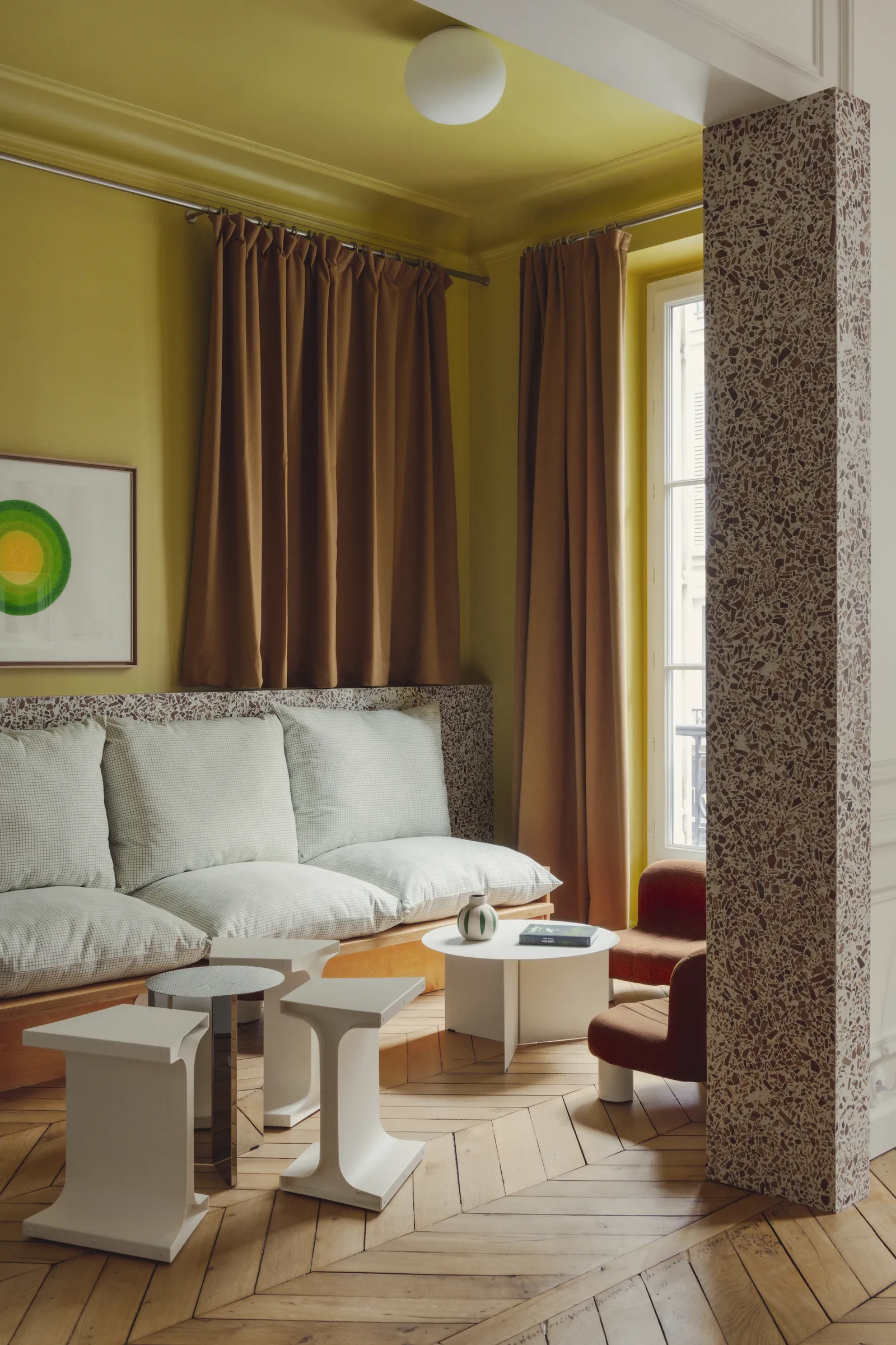 Olive oil yellow walls