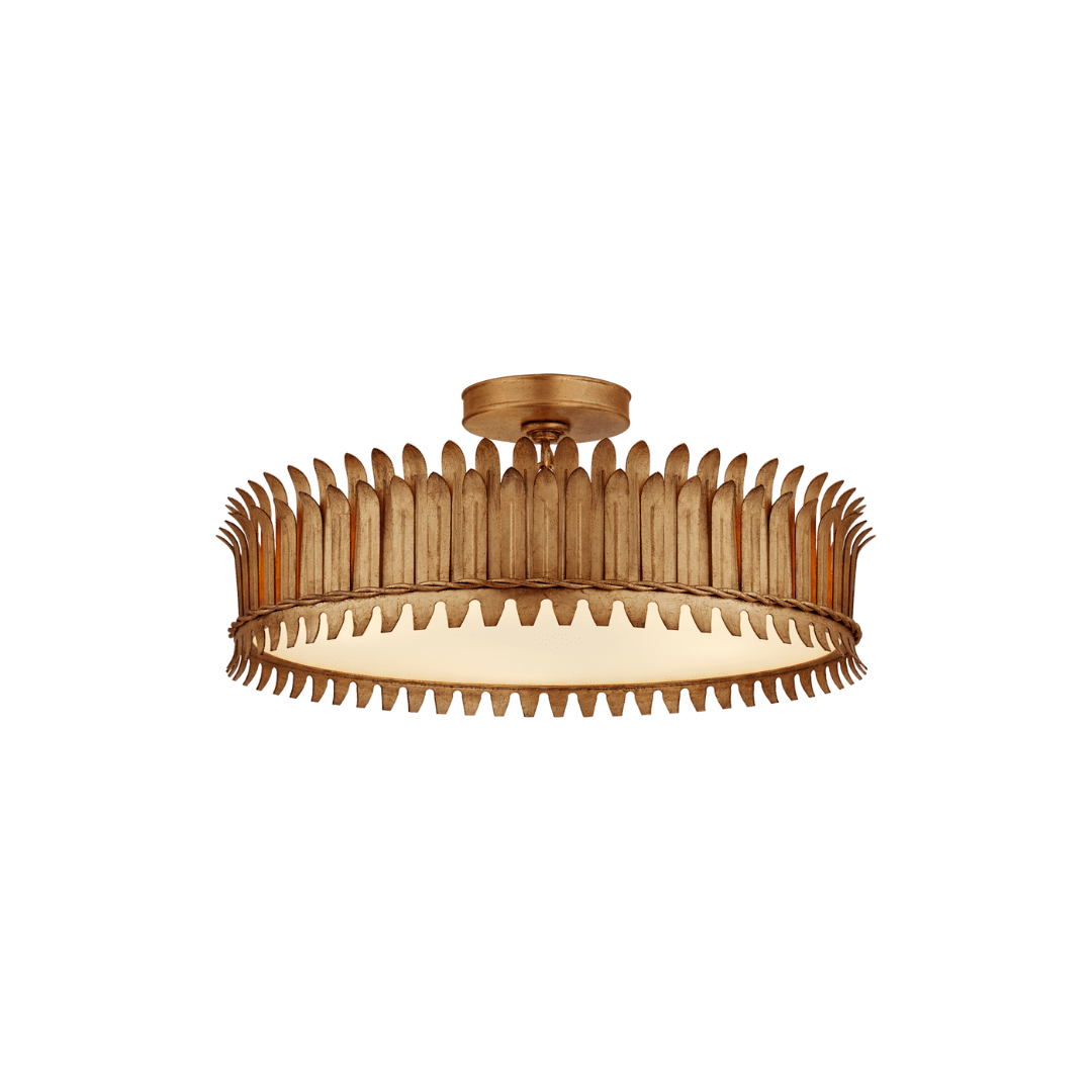 Gold flush mount light