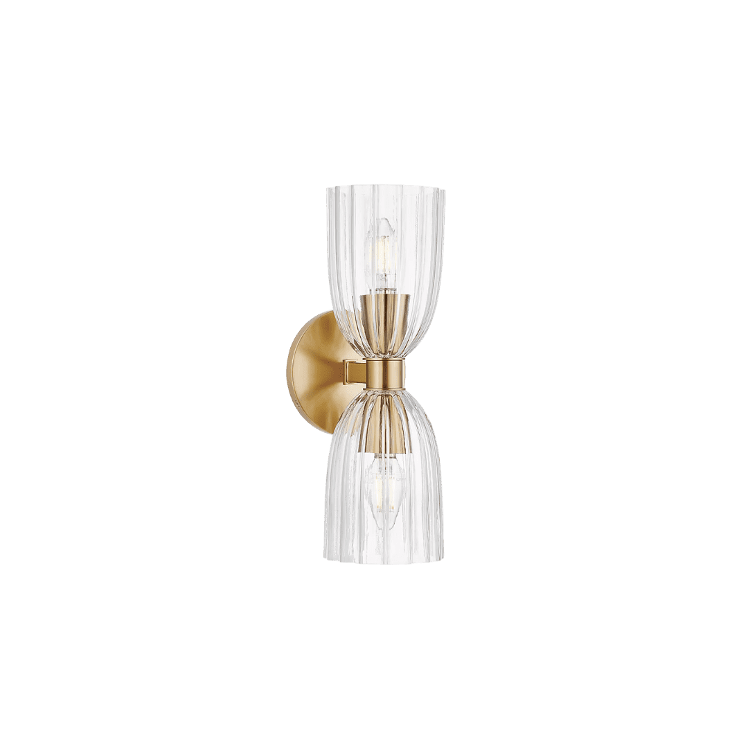 Gold wall sconce