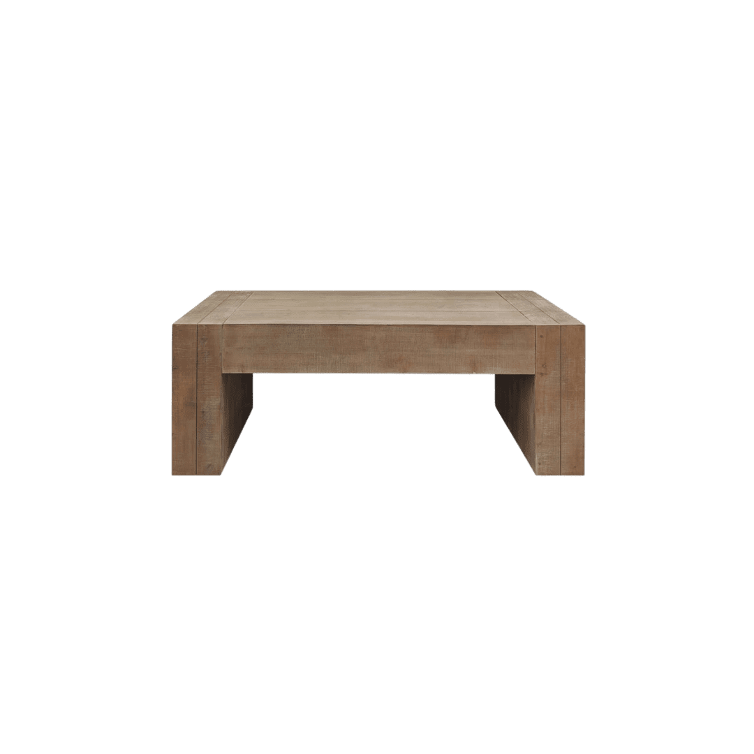 Wooden coffee table square