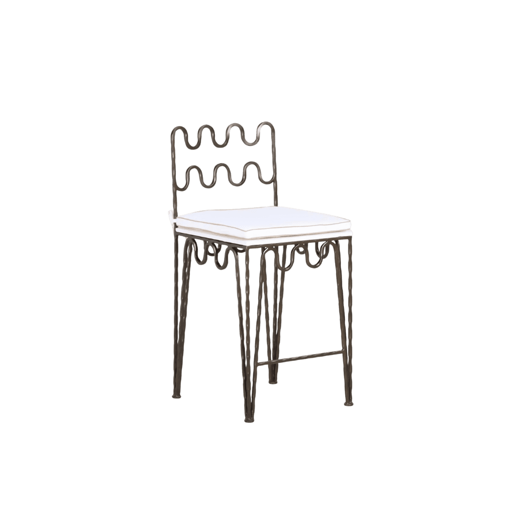 Wavy metal chair