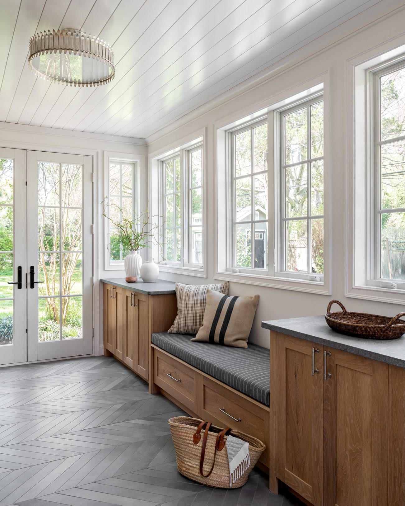 Mudroom built-in bench