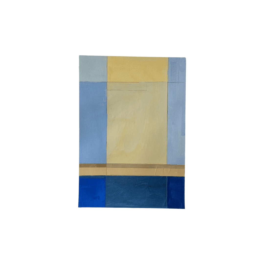 Colorful blue contemporary artwork