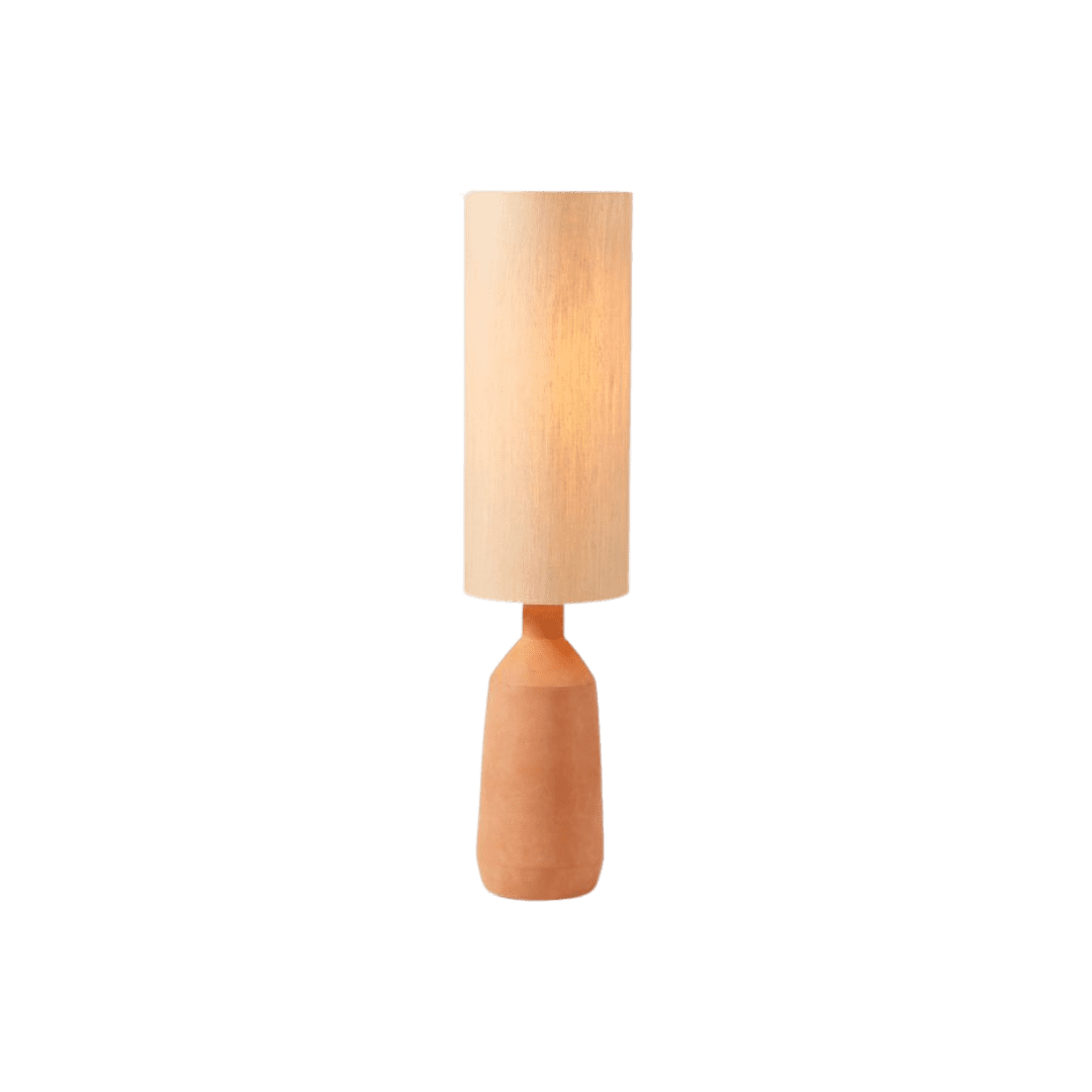 Terracotta floor lamp