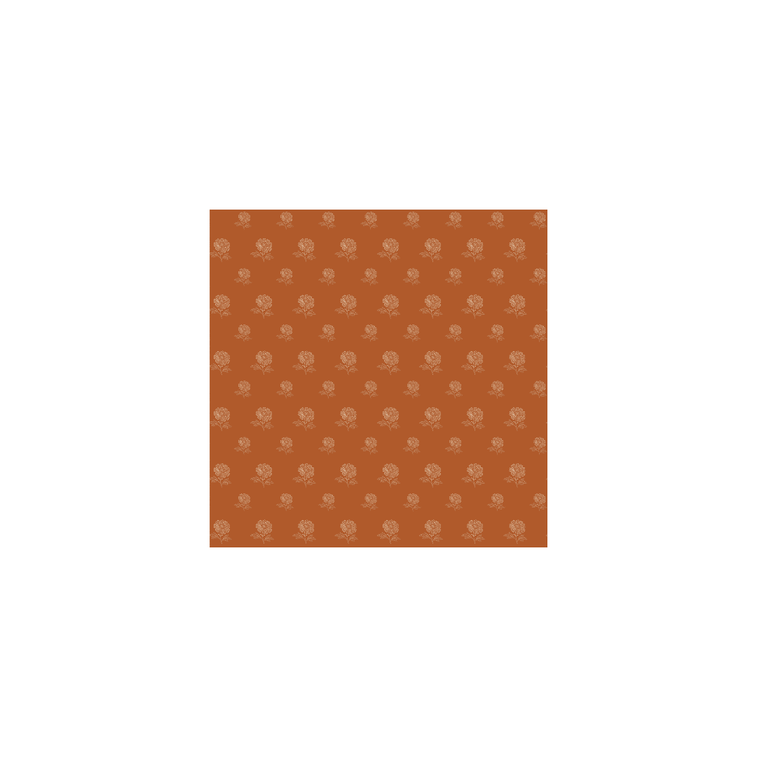 Rust floral wallpaper