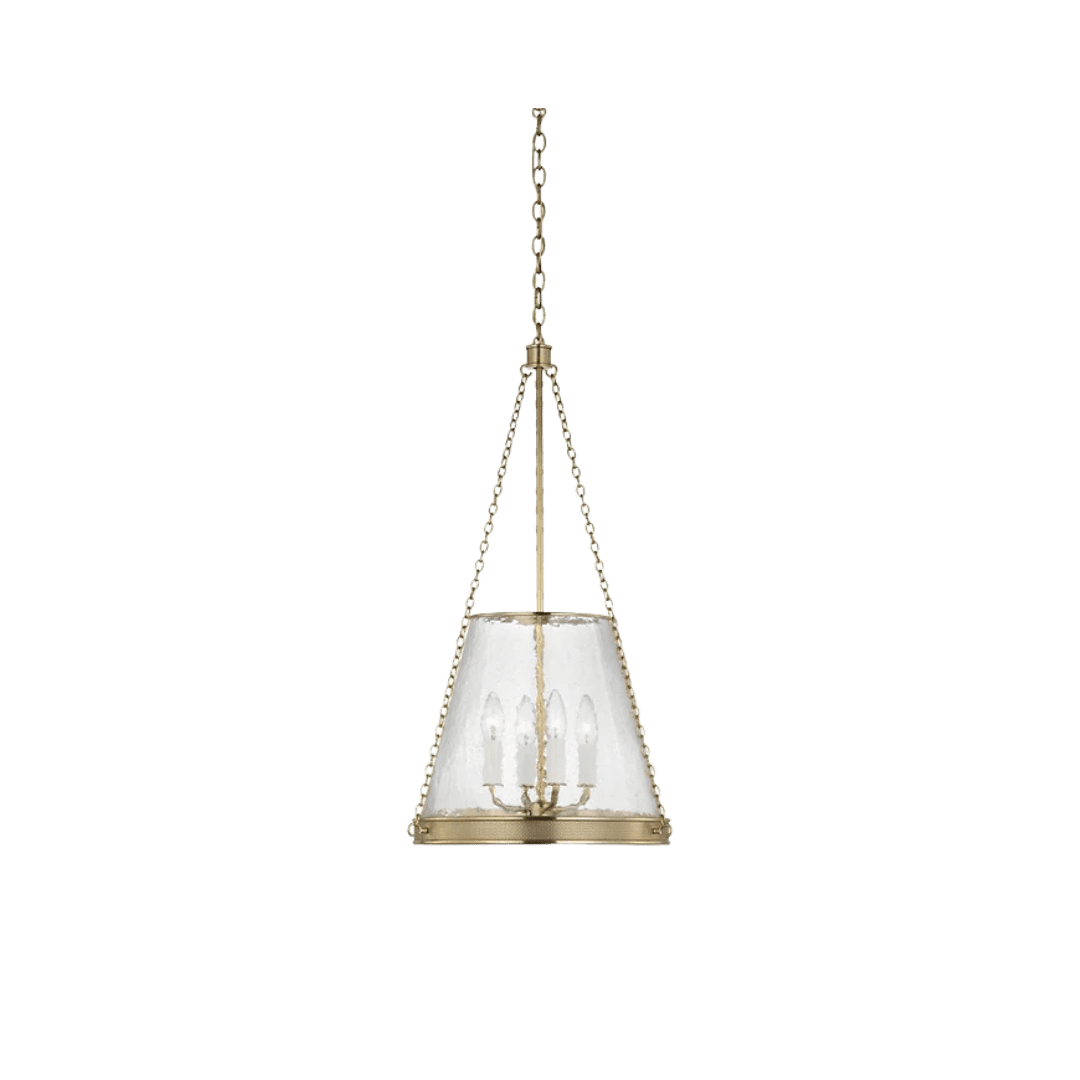 Gold light fixture pendant