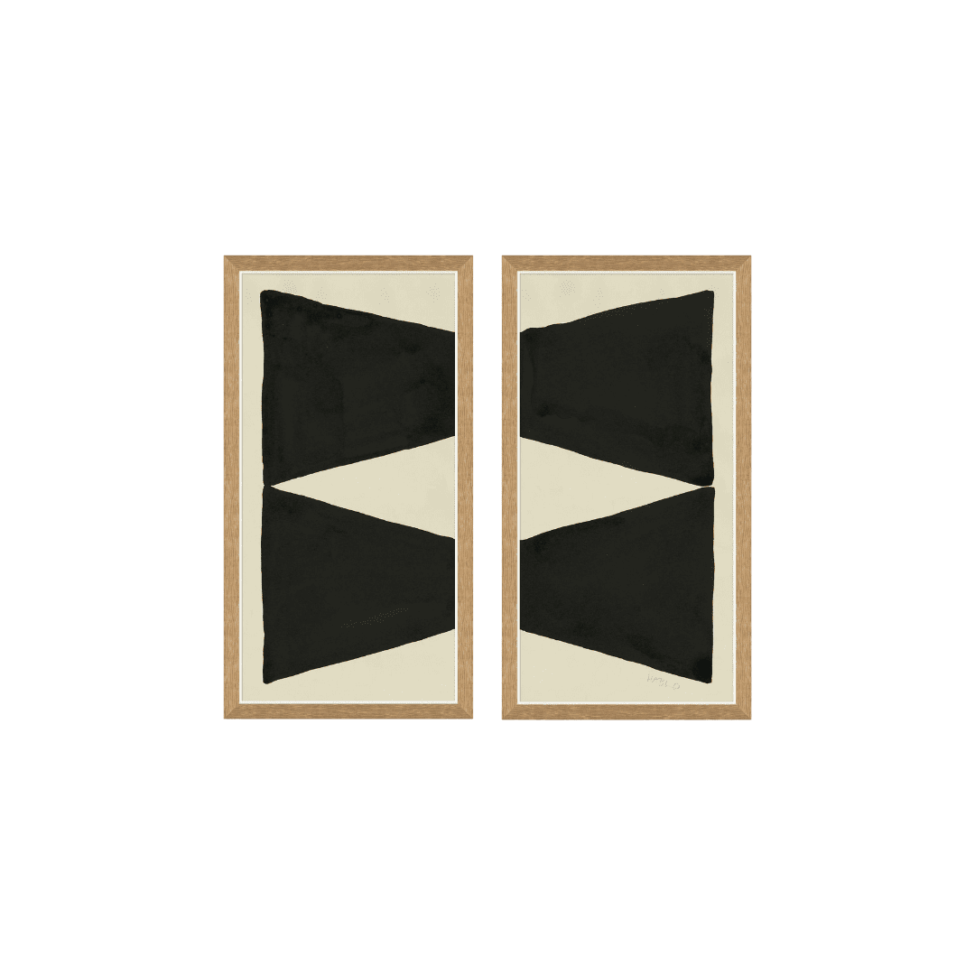 Black and white art sculpture