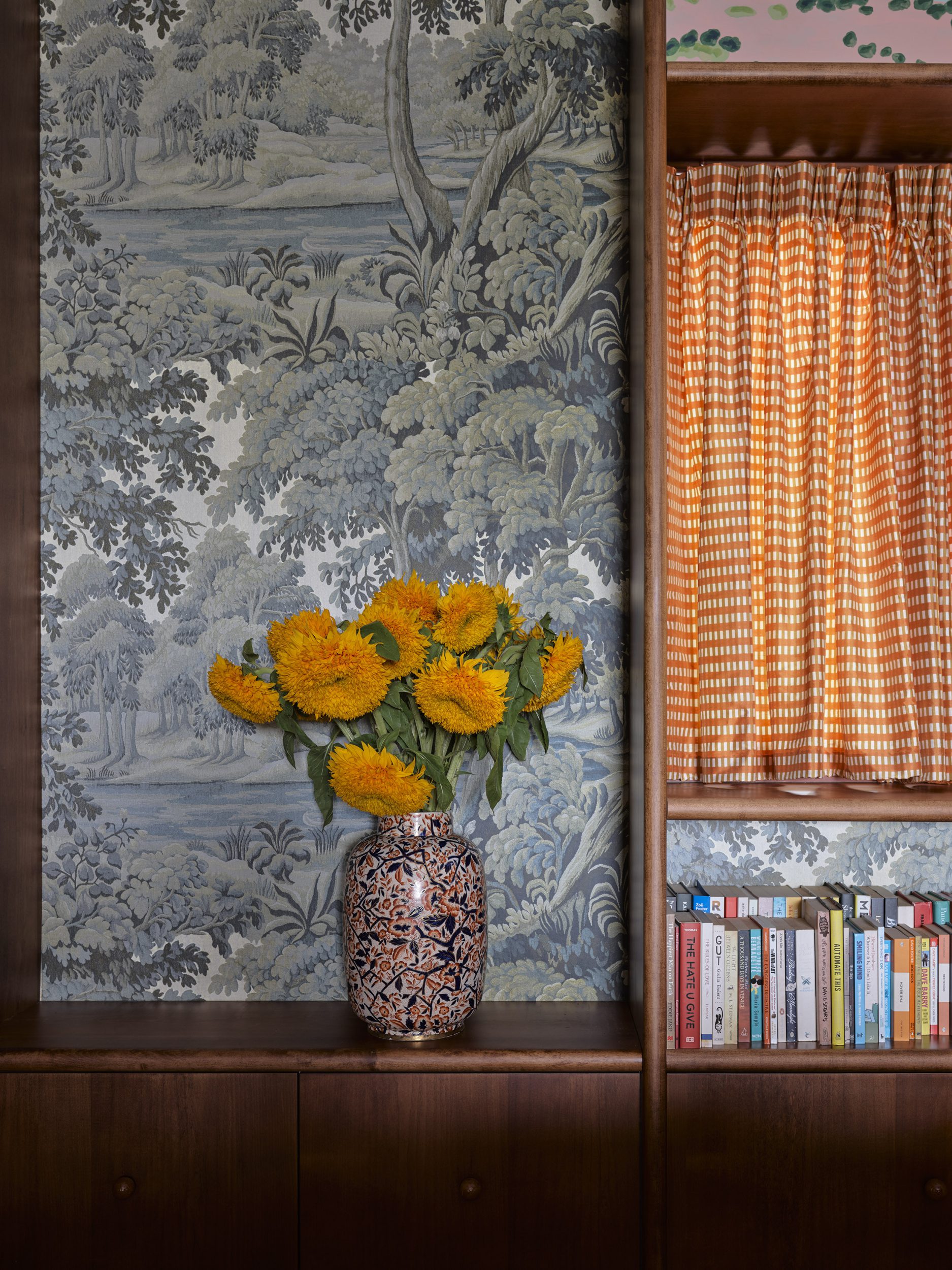 Orange curtain inspiration