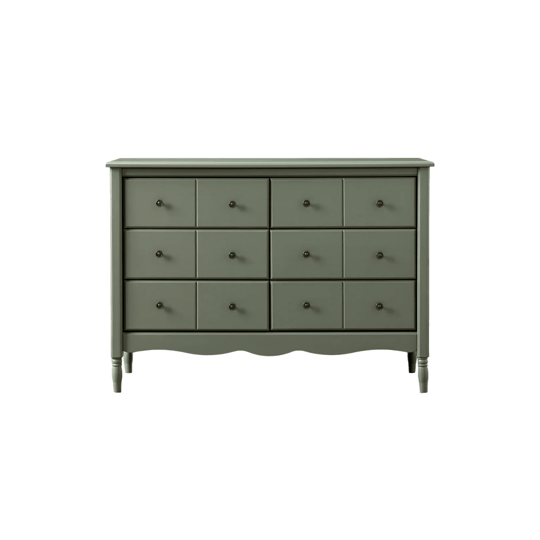 Green wooden dresser