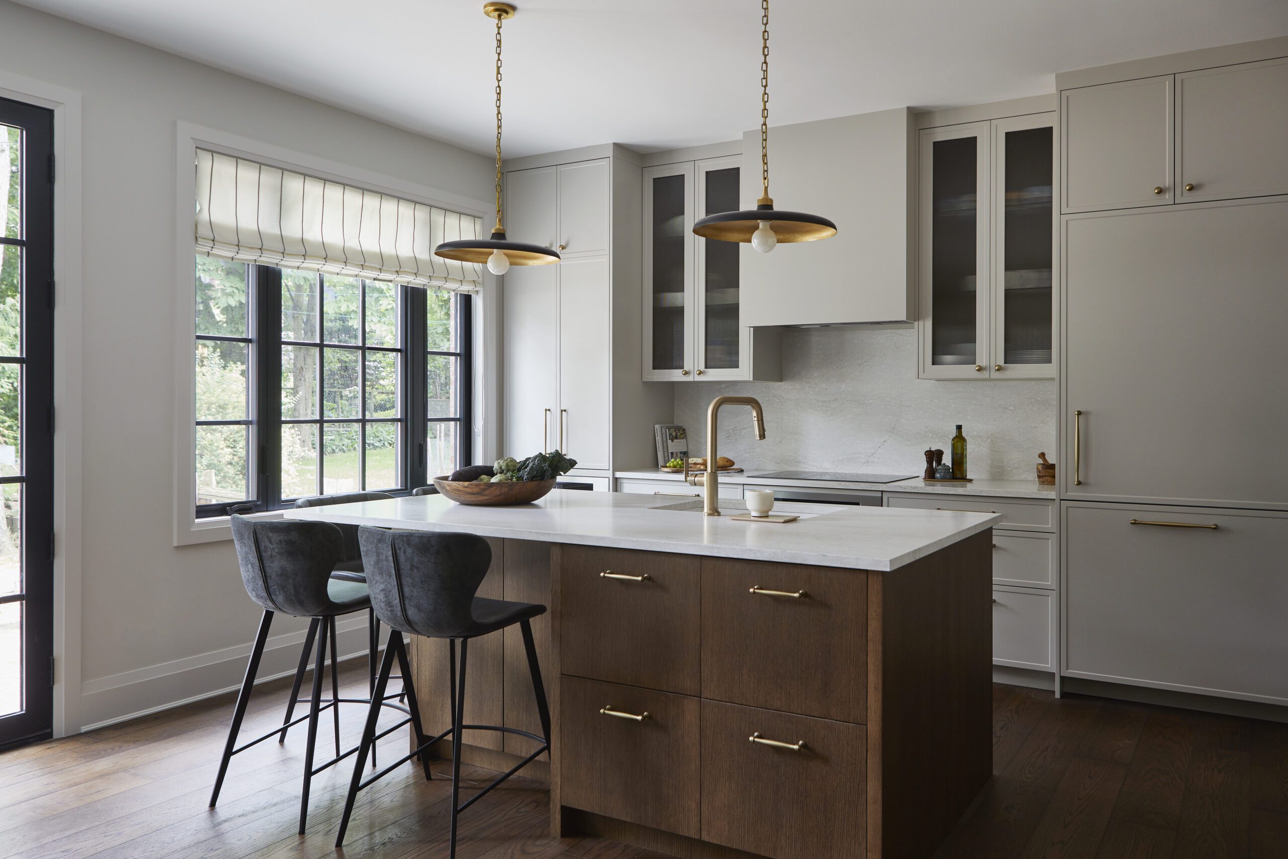 Modern traditional kitchen island