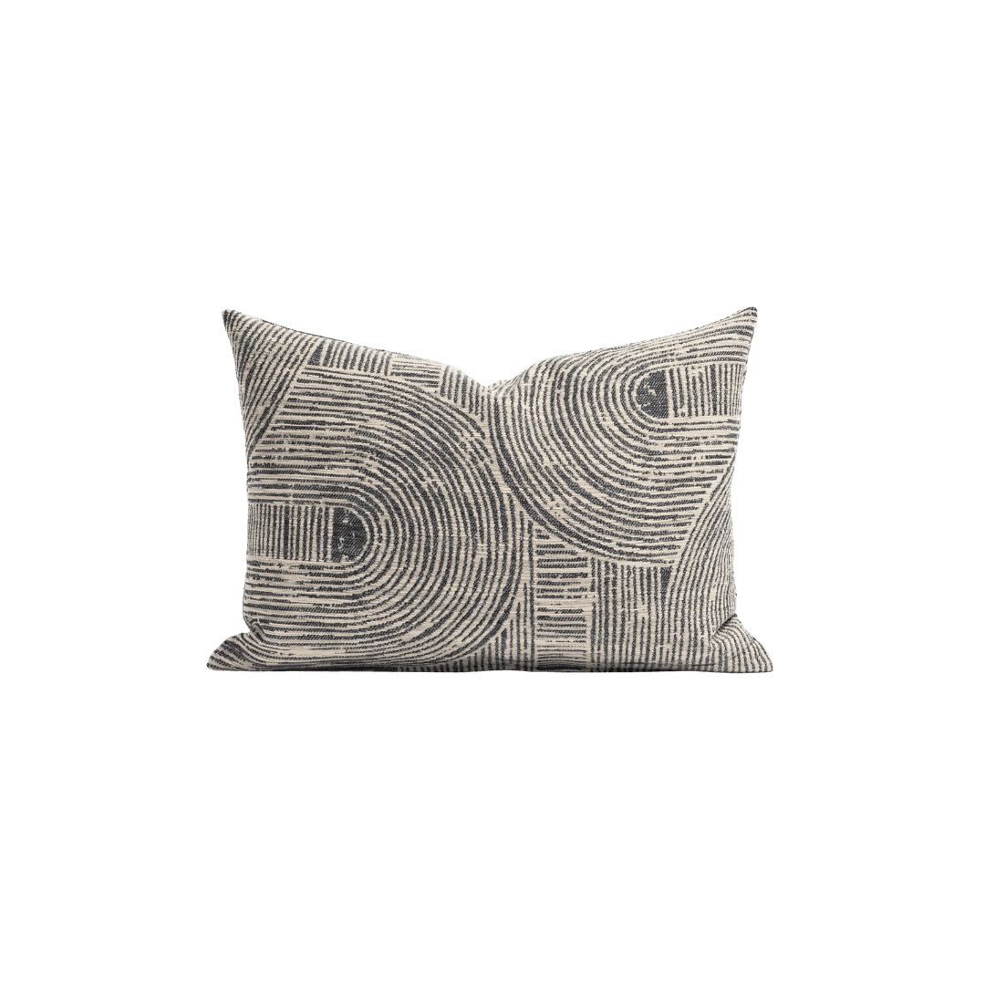Patterned throw pillow