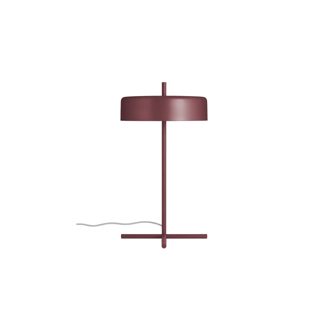 Maroon table lamp Blu Dot