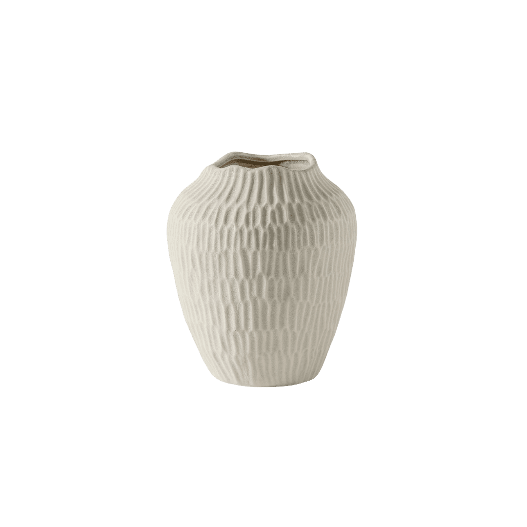White ceramic vase