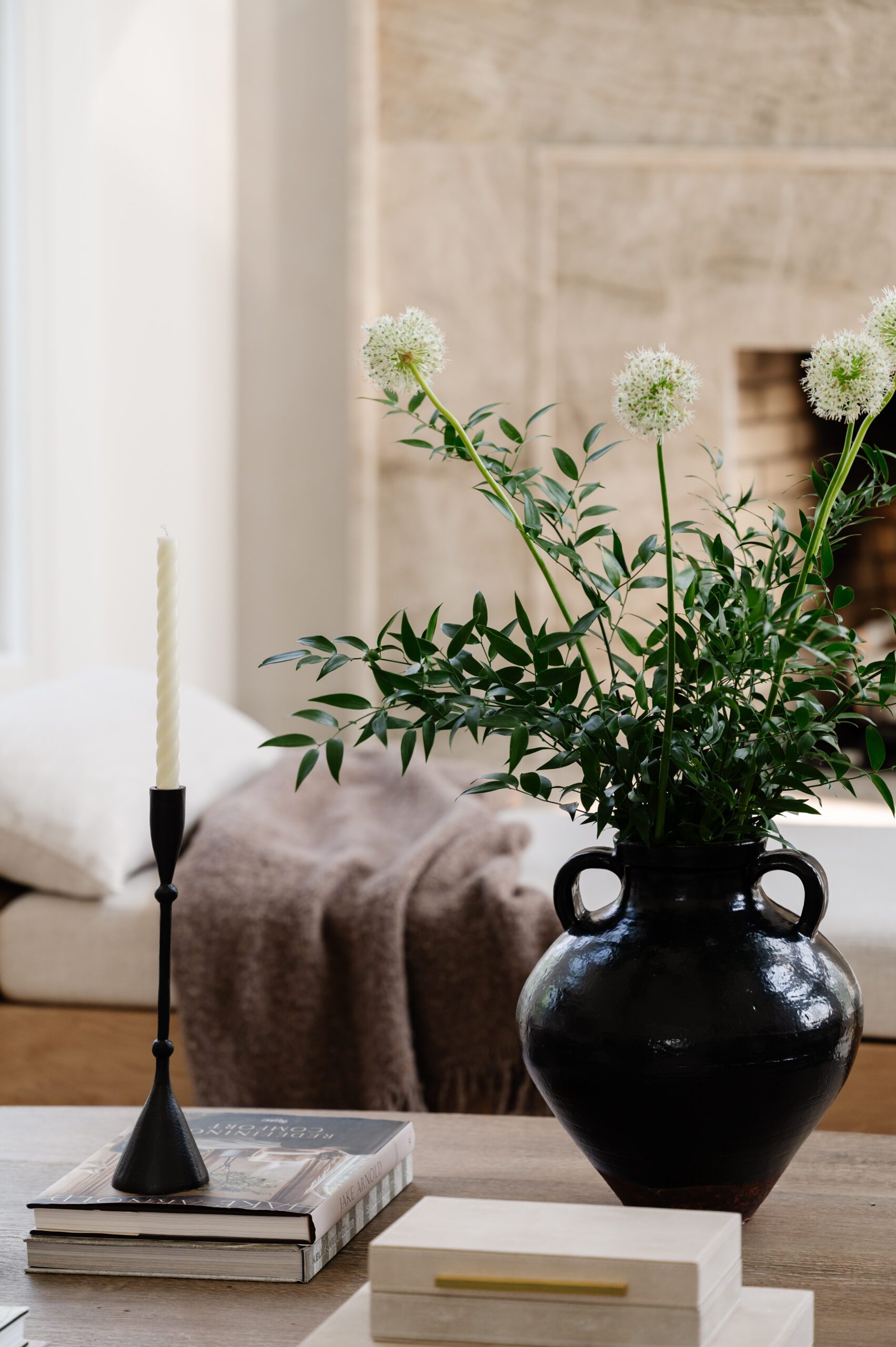 Coffee table styling details
