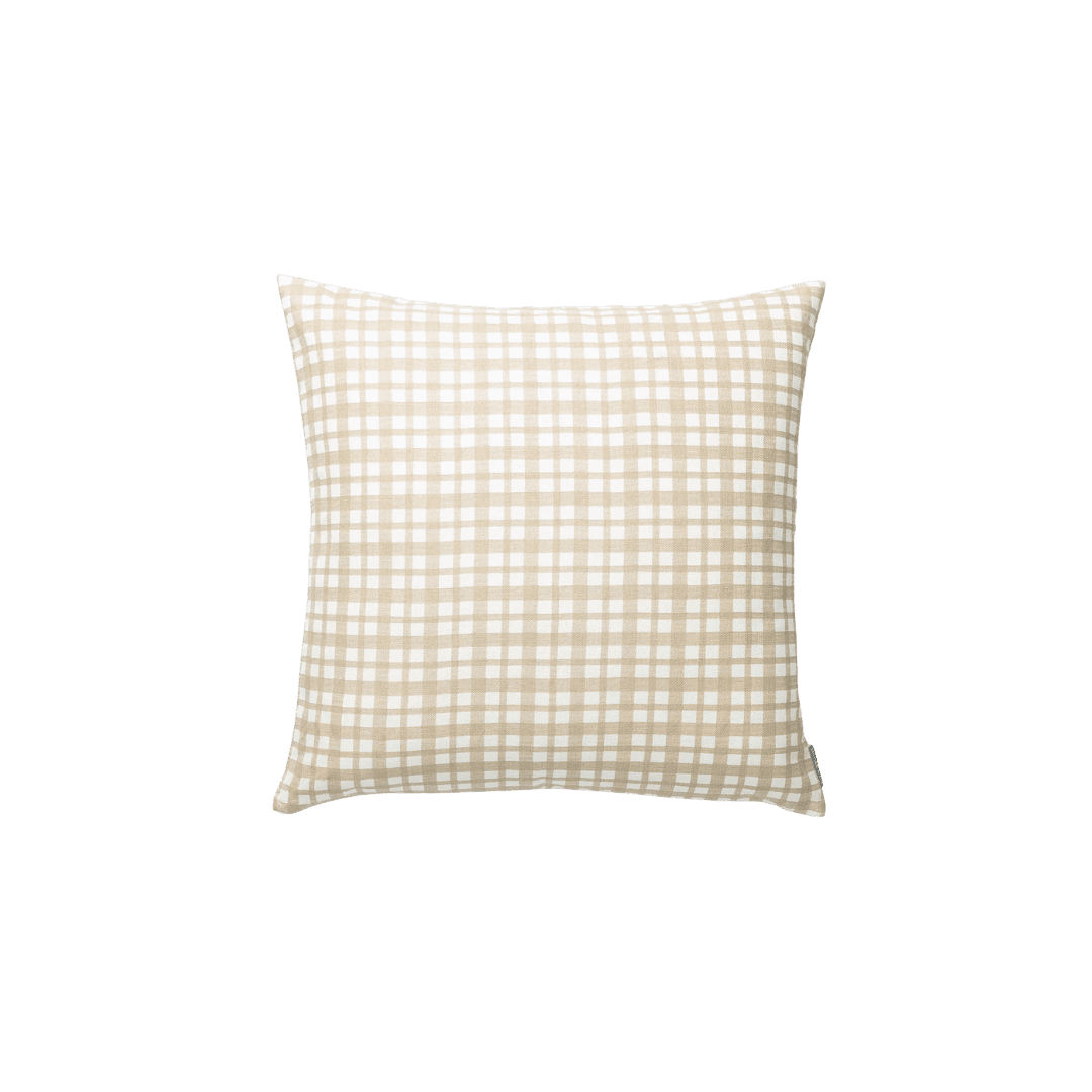 Gingham throw pillow