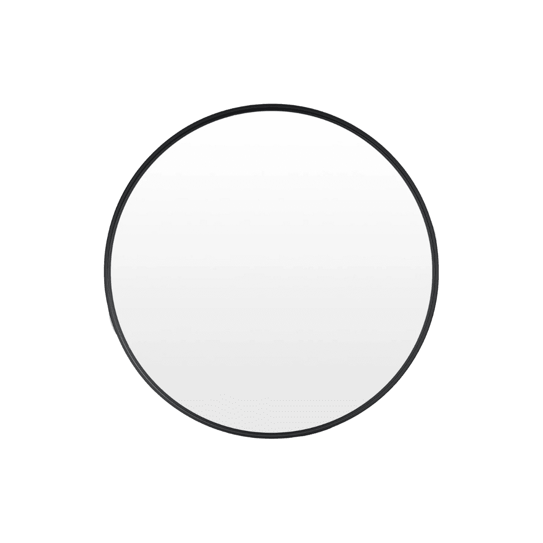 Round black mirror Blu Dot
