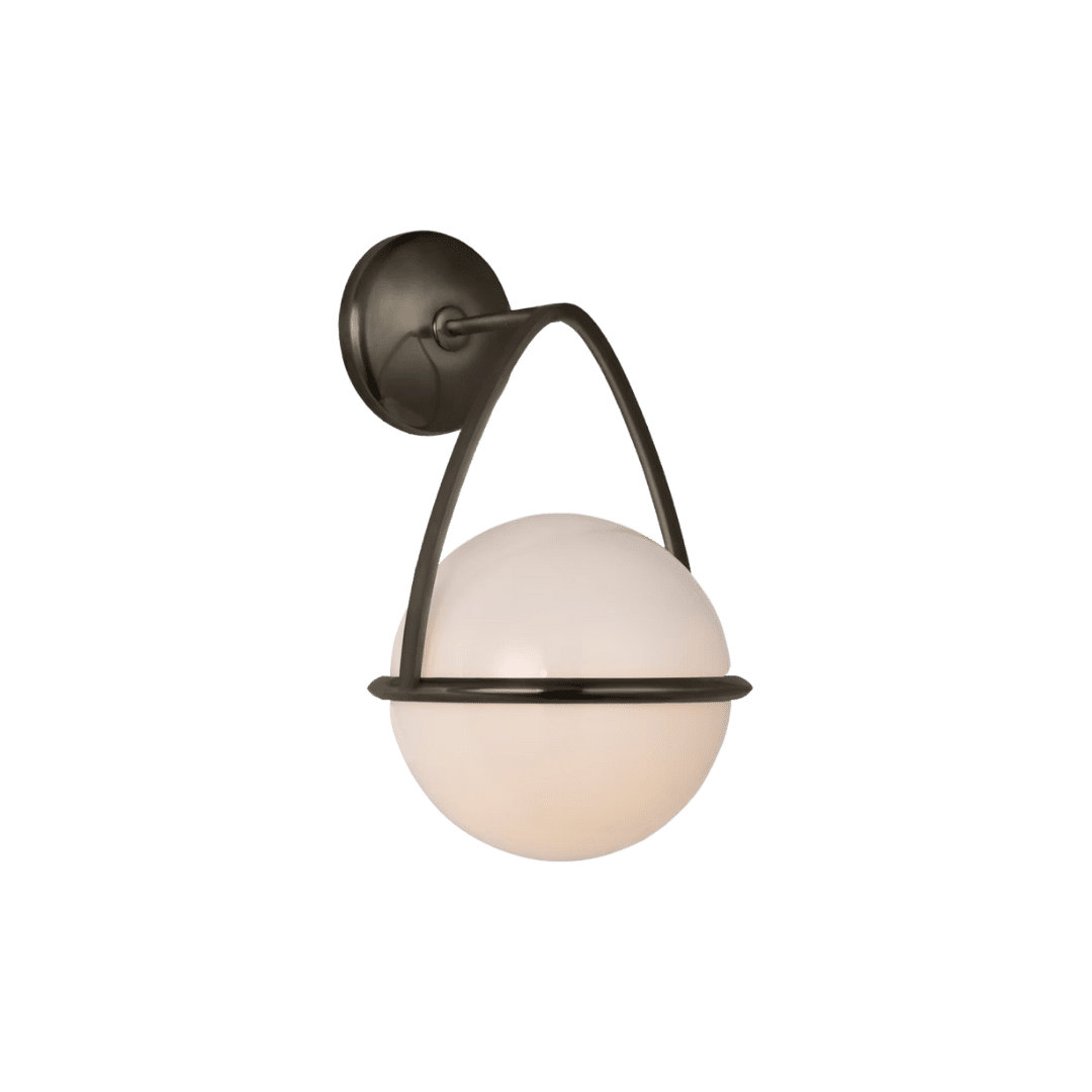 Modern bronze wall sconce