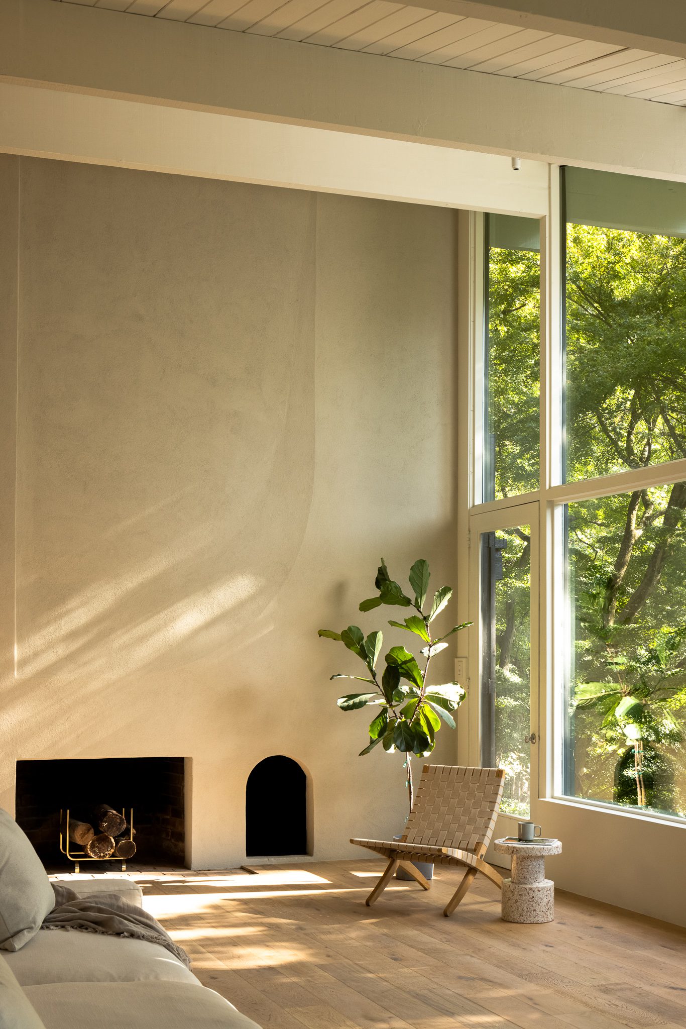 Mid century living room design