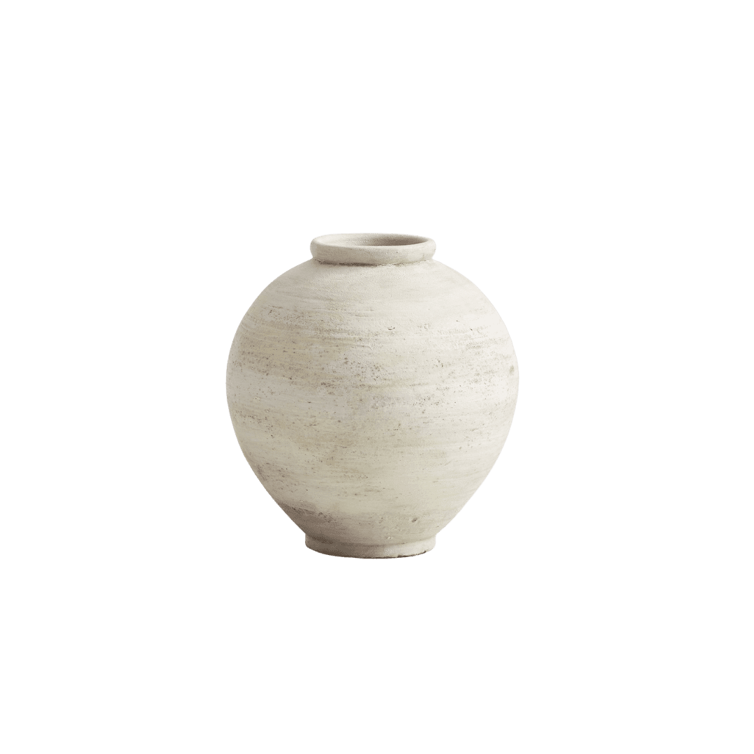 White ceramic vase