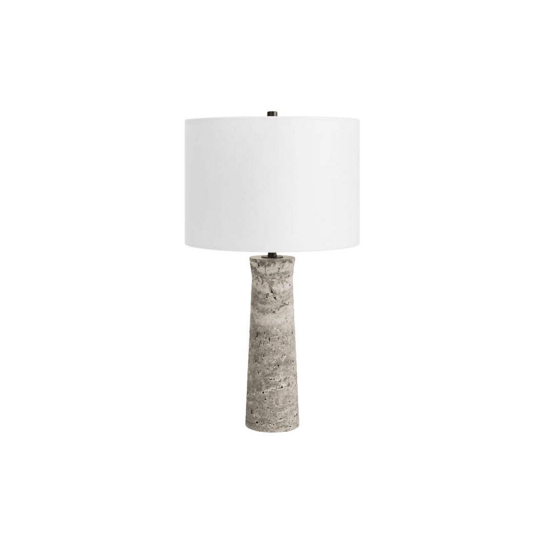 Marble stone table lamp