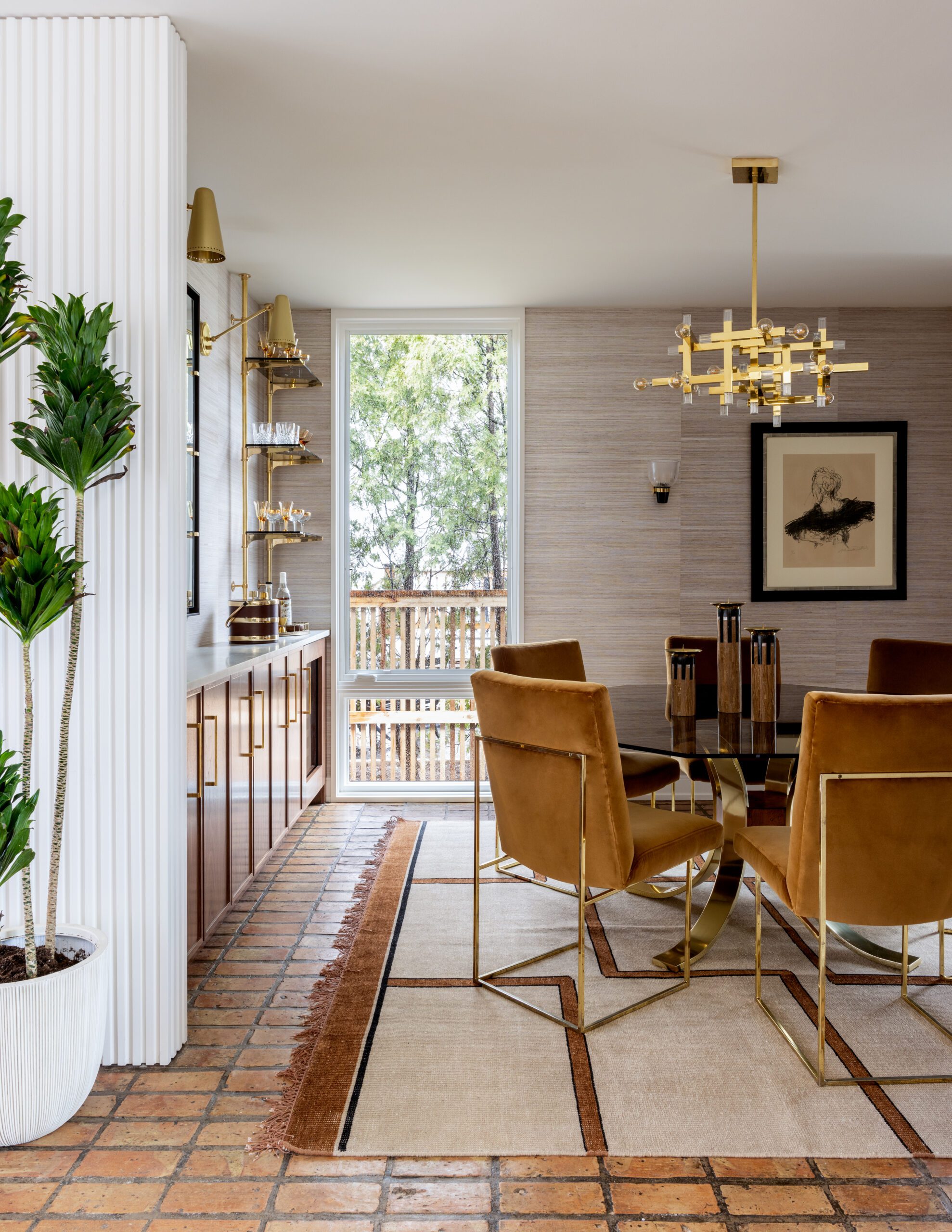 Mid-century modern dining room