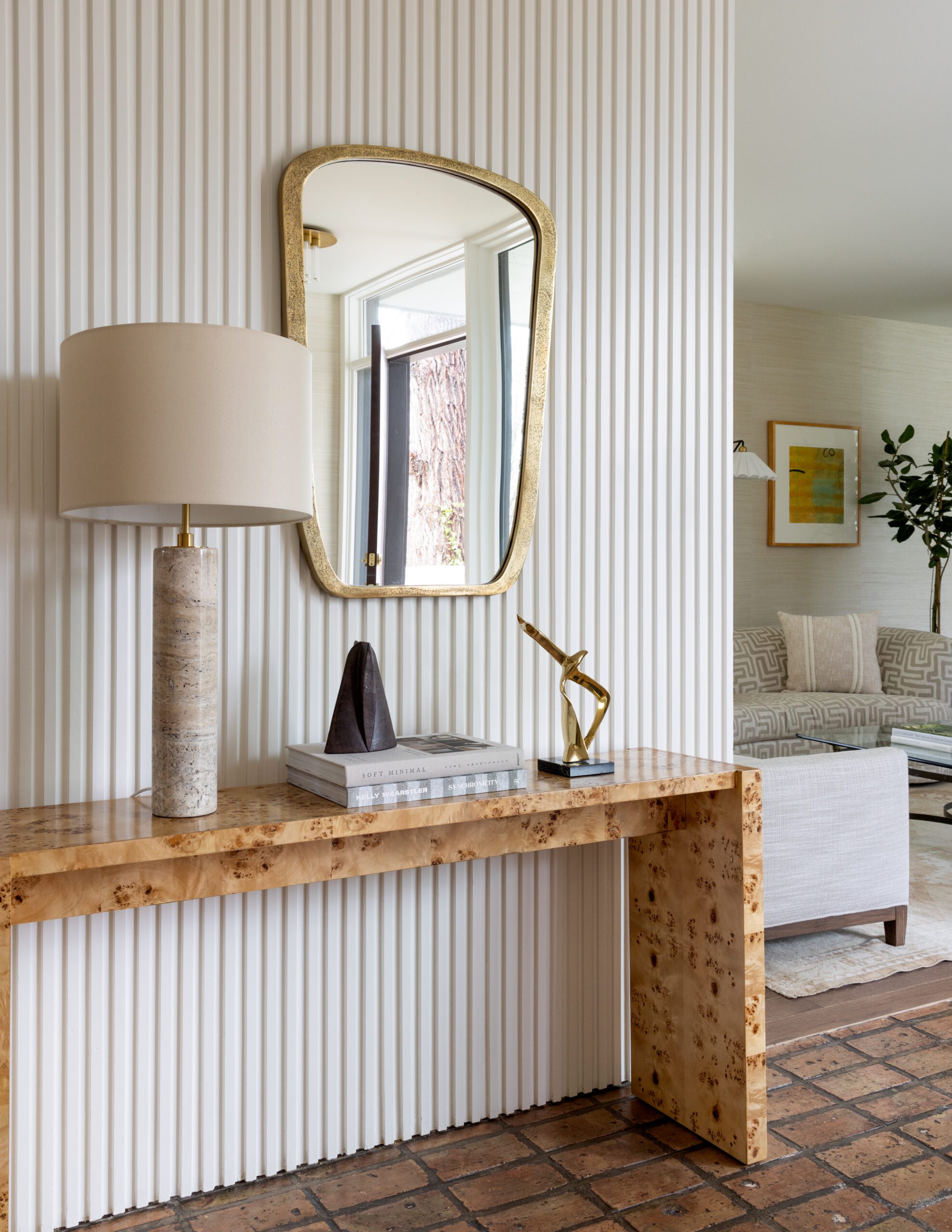 Entryway fluted wall inspiration