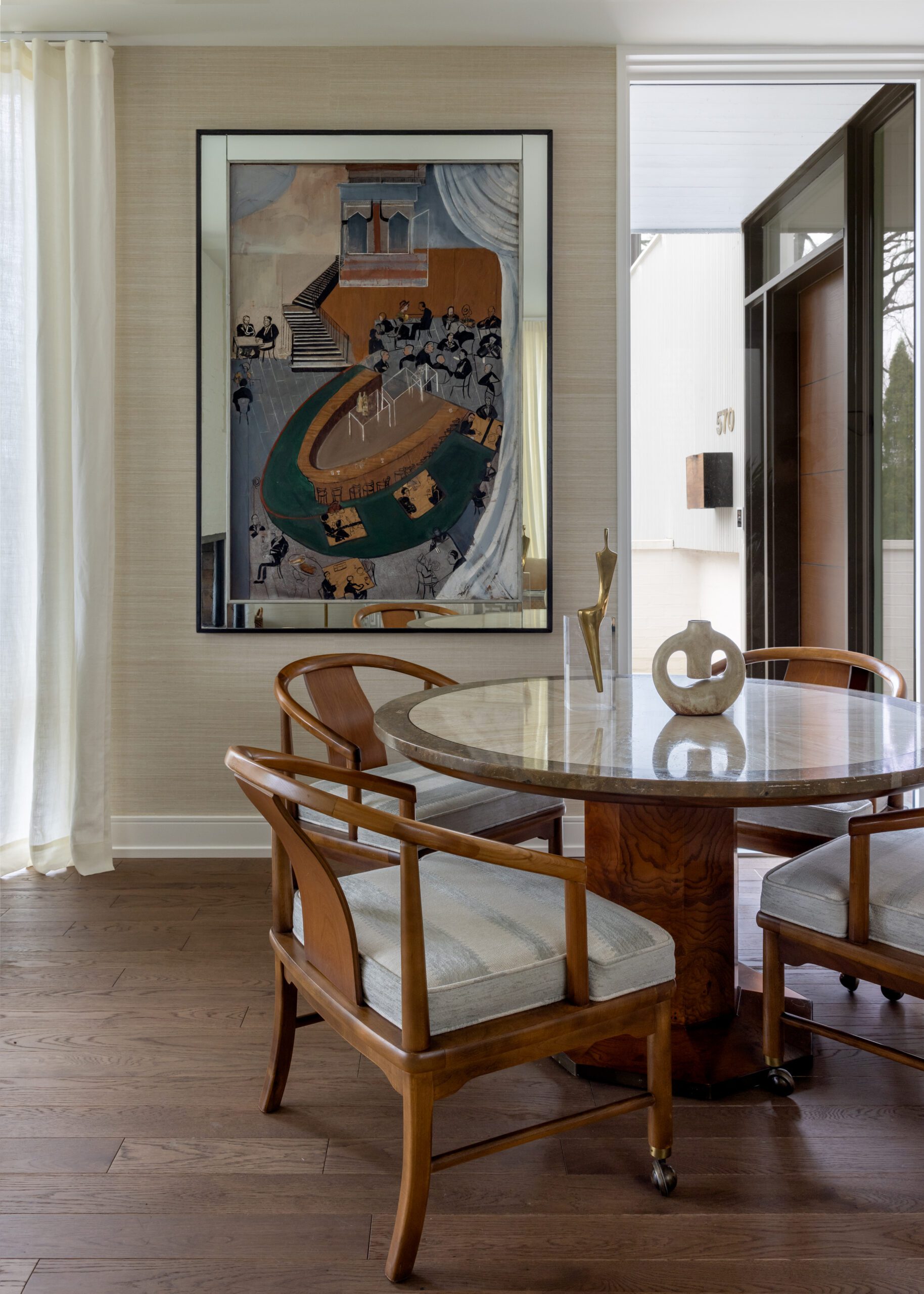 Mid-century modern dining chair