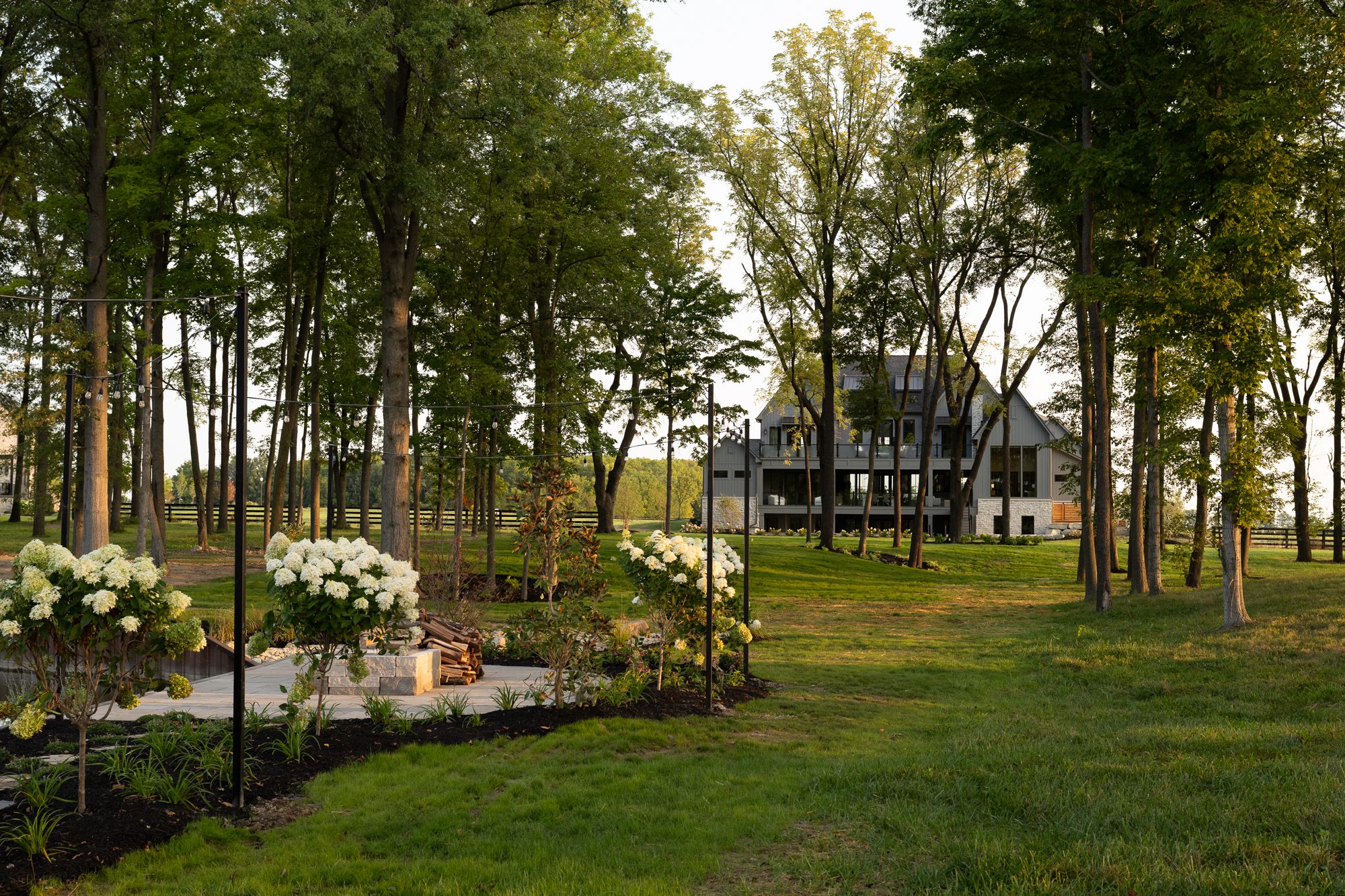 Modern traditional designed home exterior