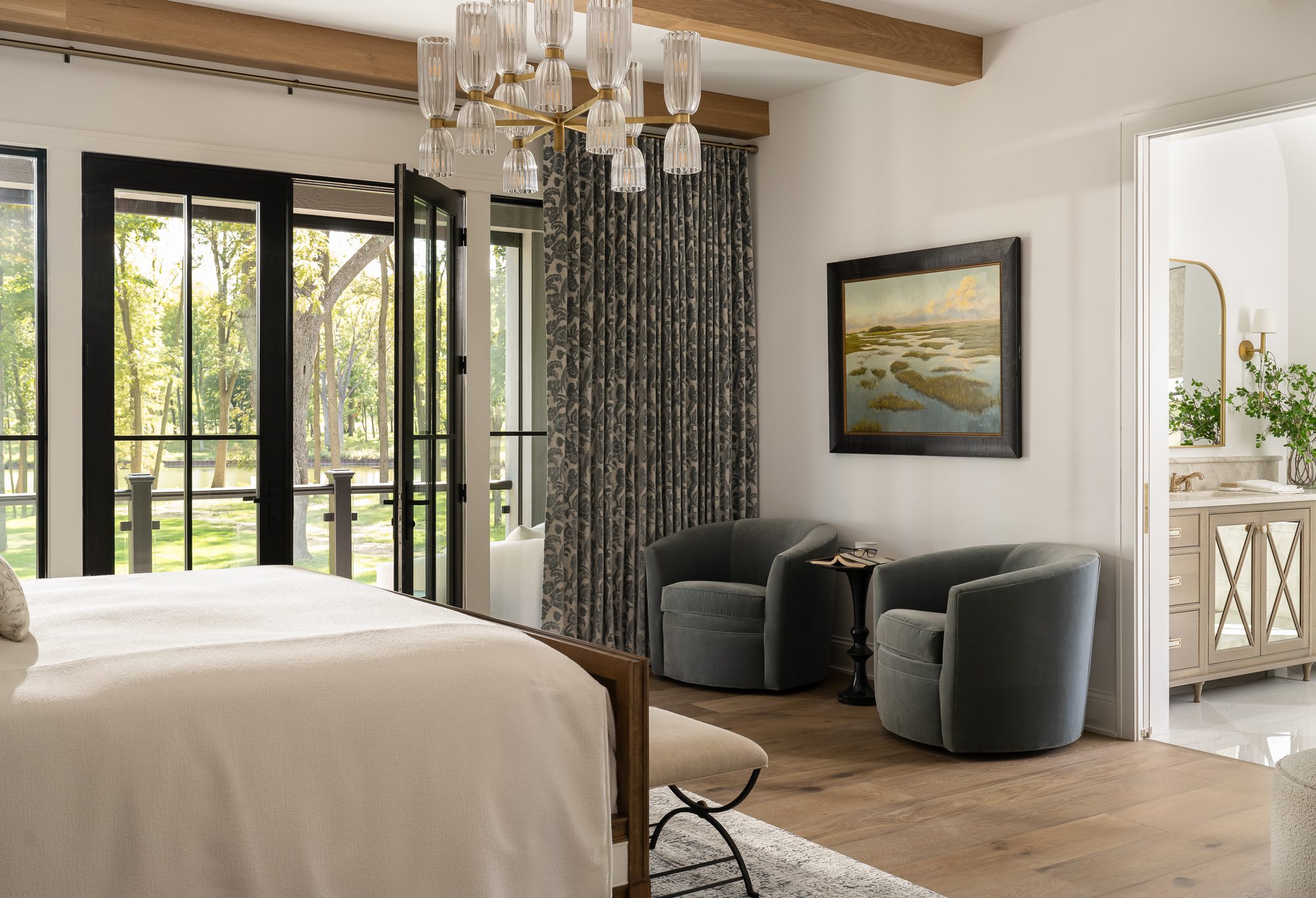 Modern traditional bedroom design