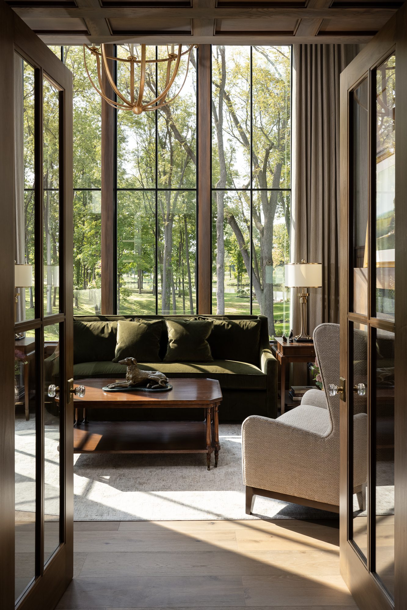 Modern traditional sitting room design