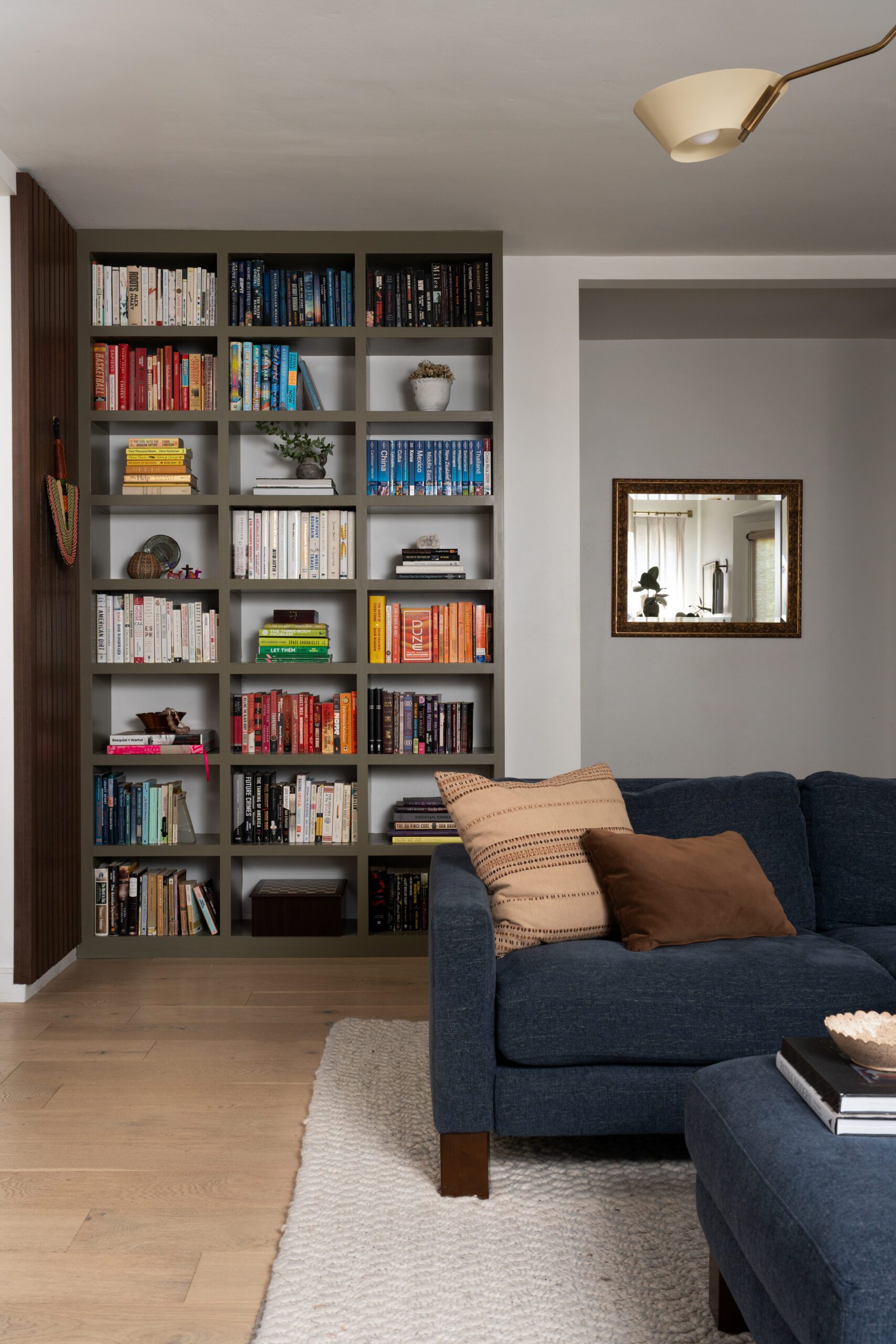 Contemporary living room custom millwork