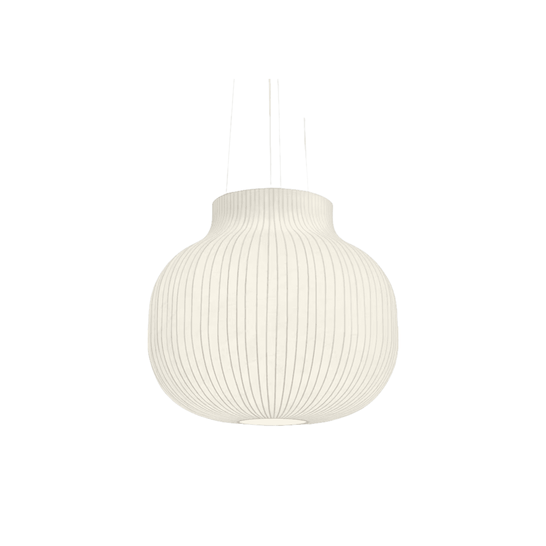 Rice paper pendant light mid century modern