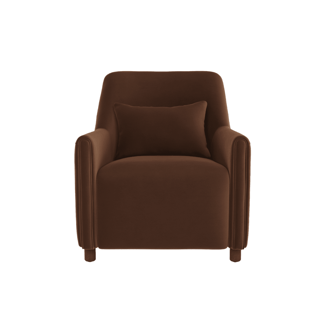 Velvet lounge chair