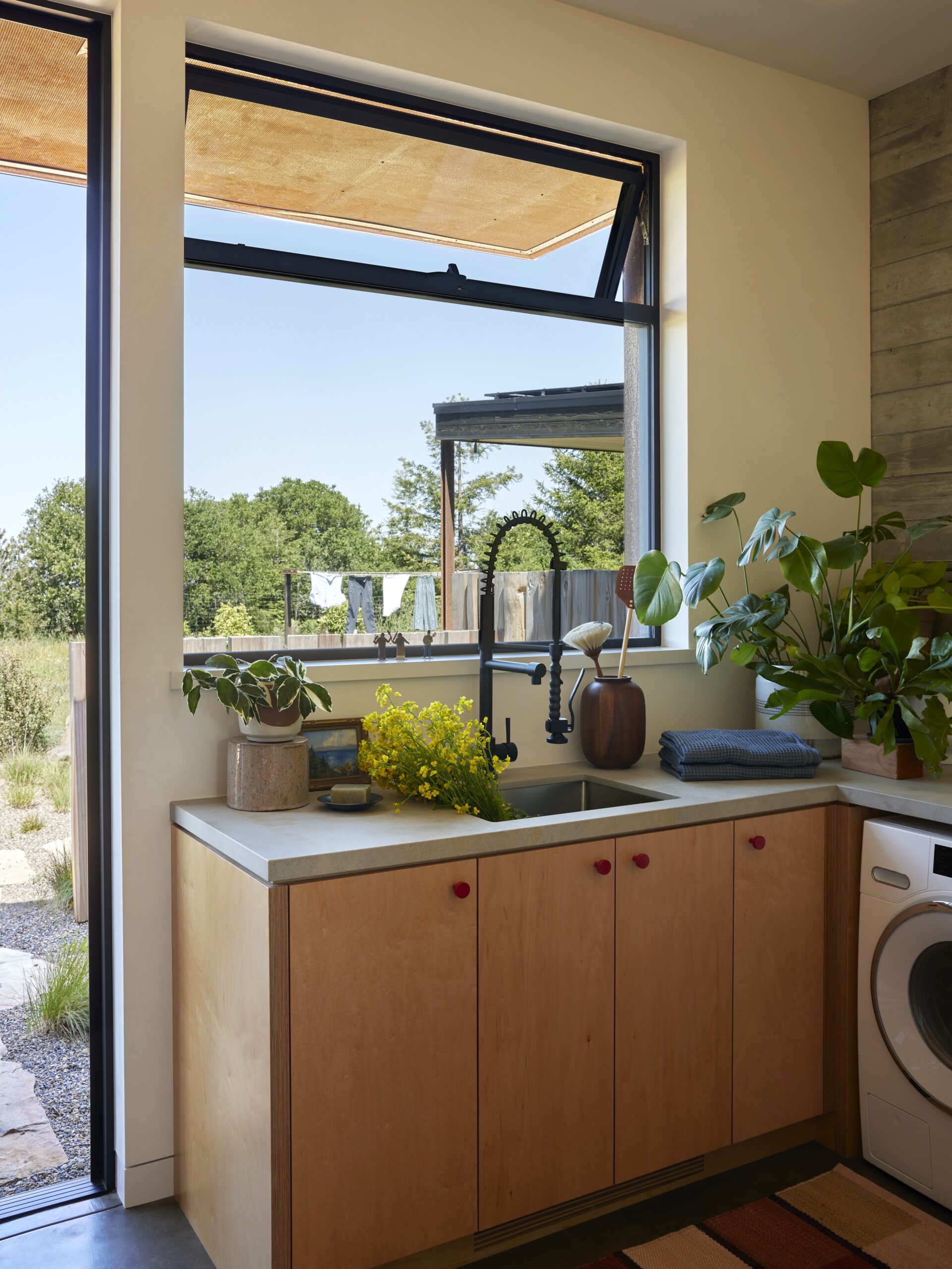 Laundry room inspiration California camp