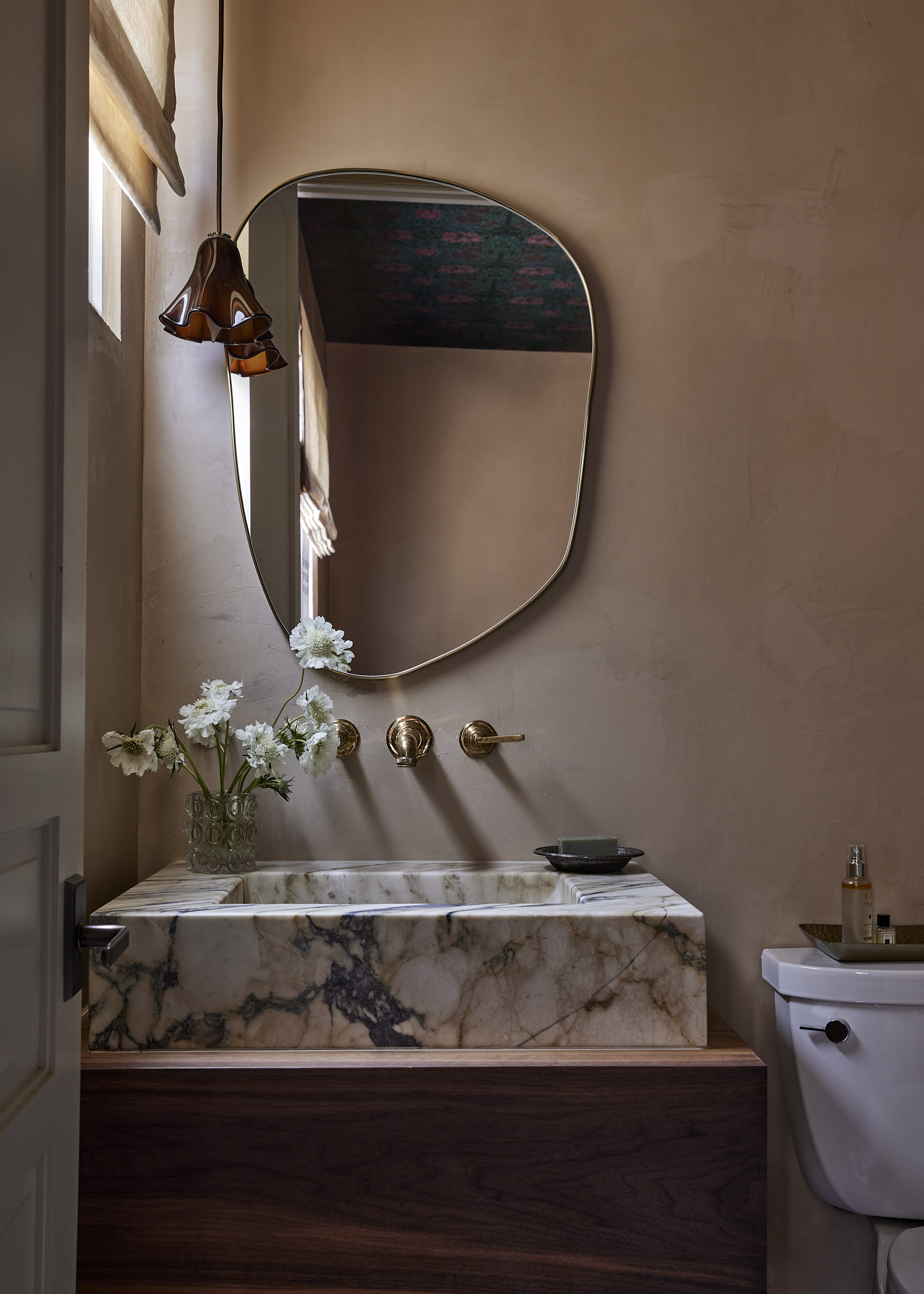 Marble bathroom sink modern design