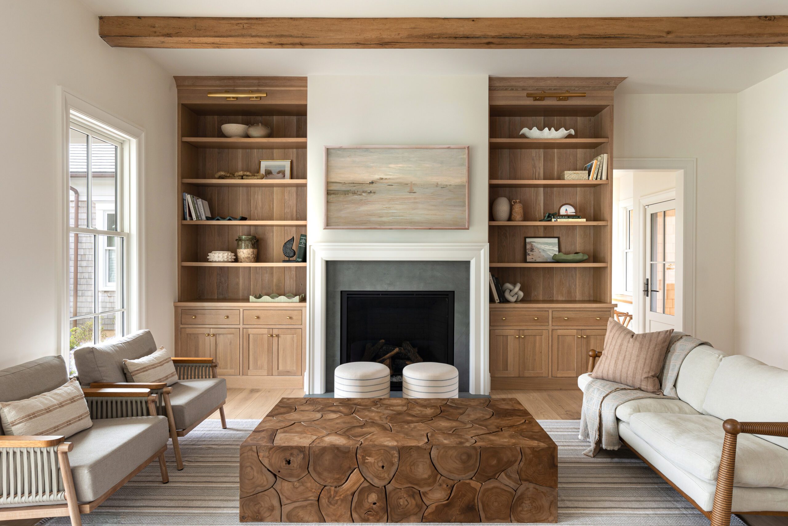 Coastal living room Martha's Vineyard