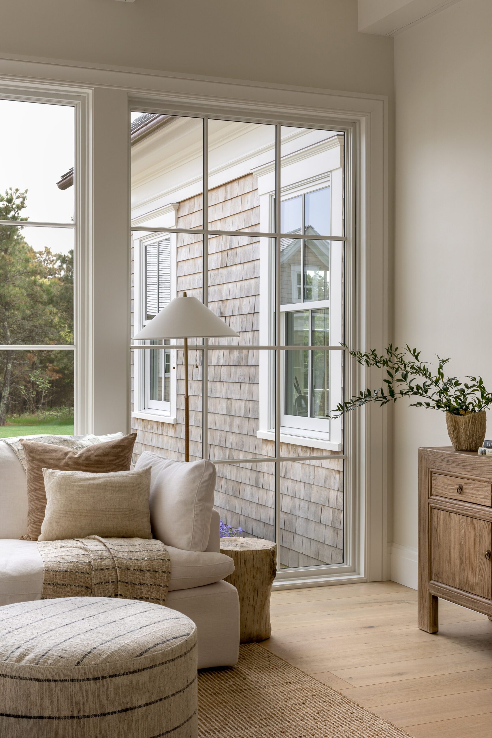 Coastal living room design