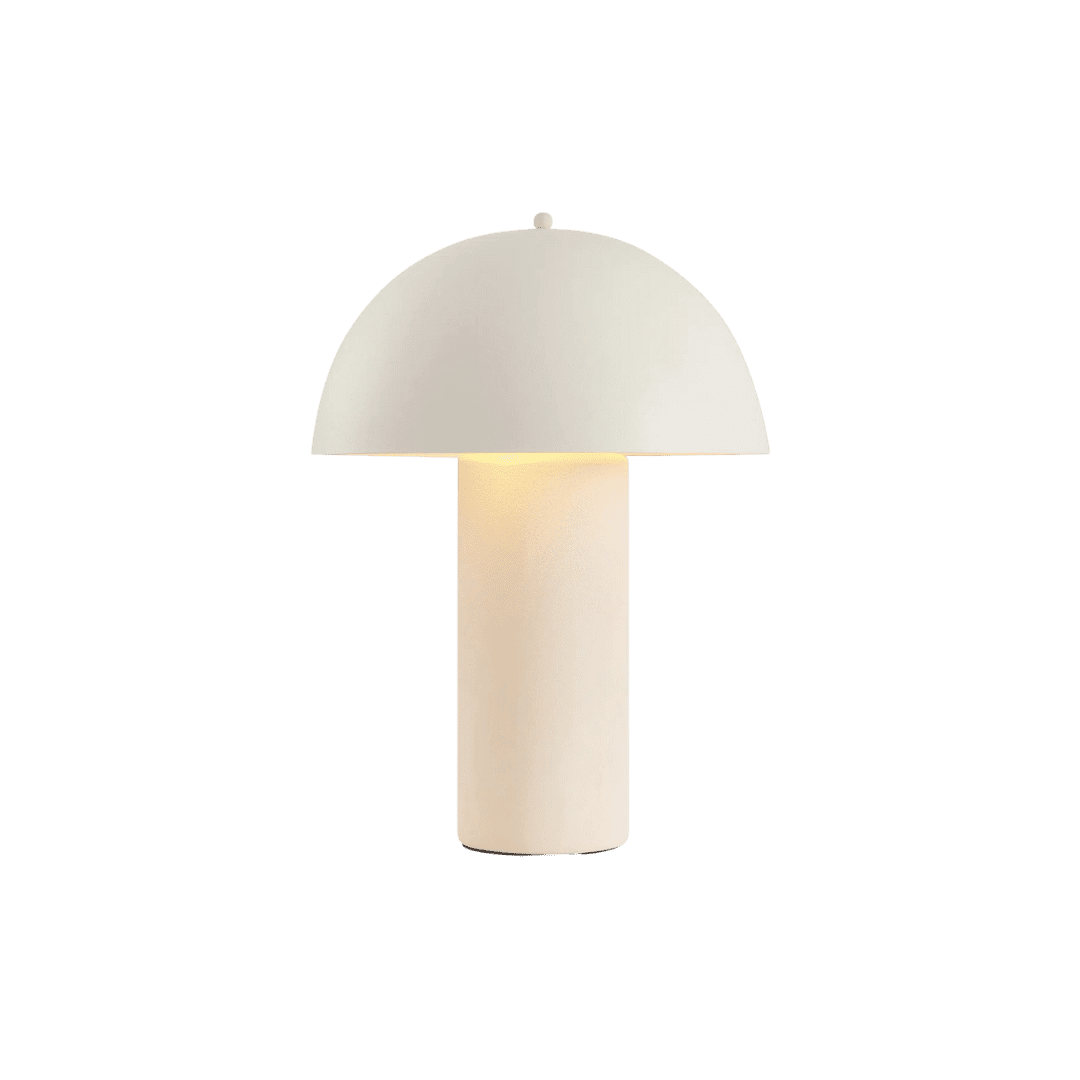 White ceramic lamp