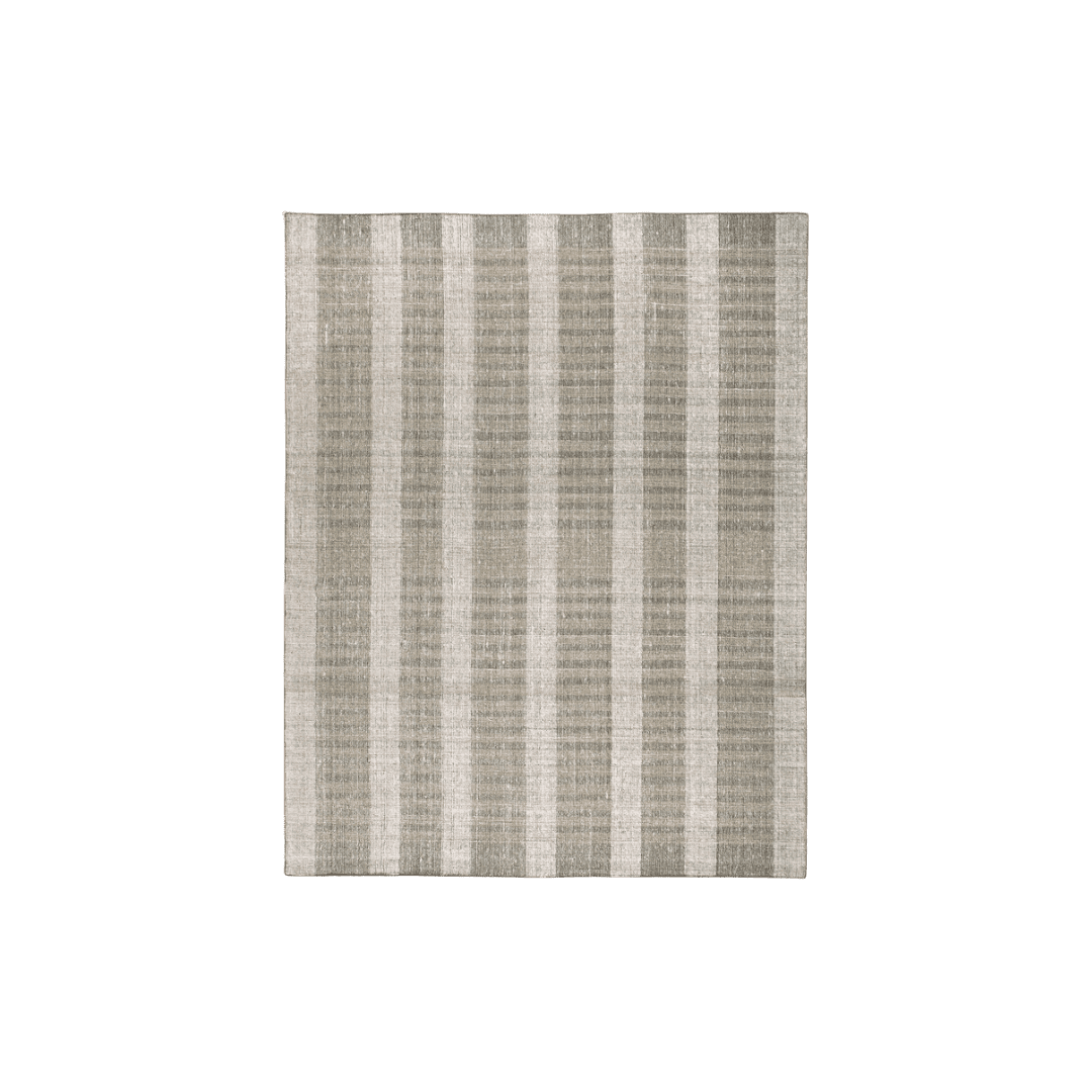 Handwoven striped rug