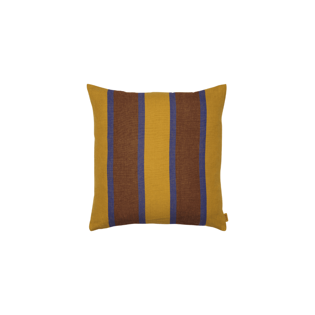 Striped throw pillow