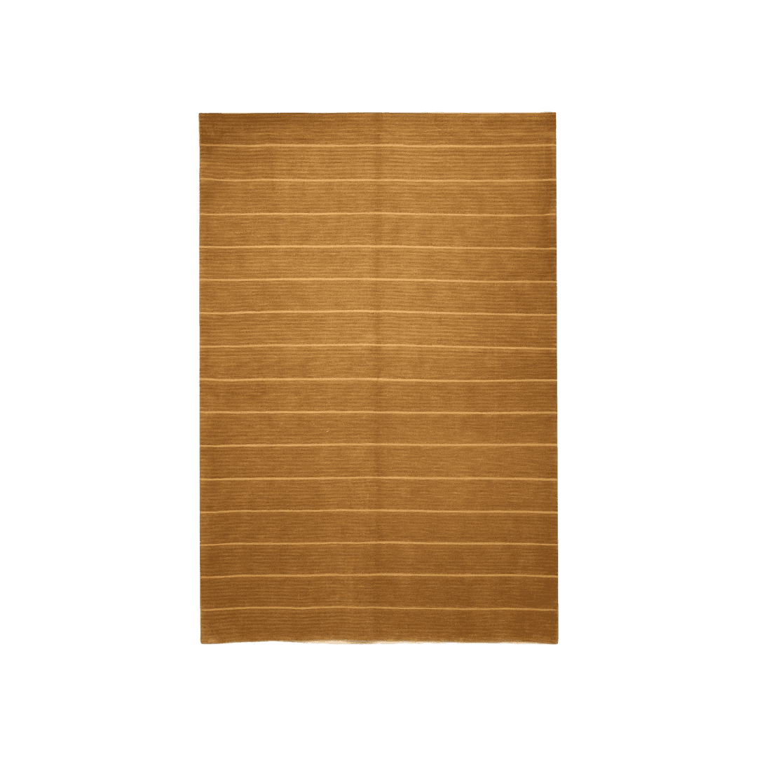 tan rug with stripes