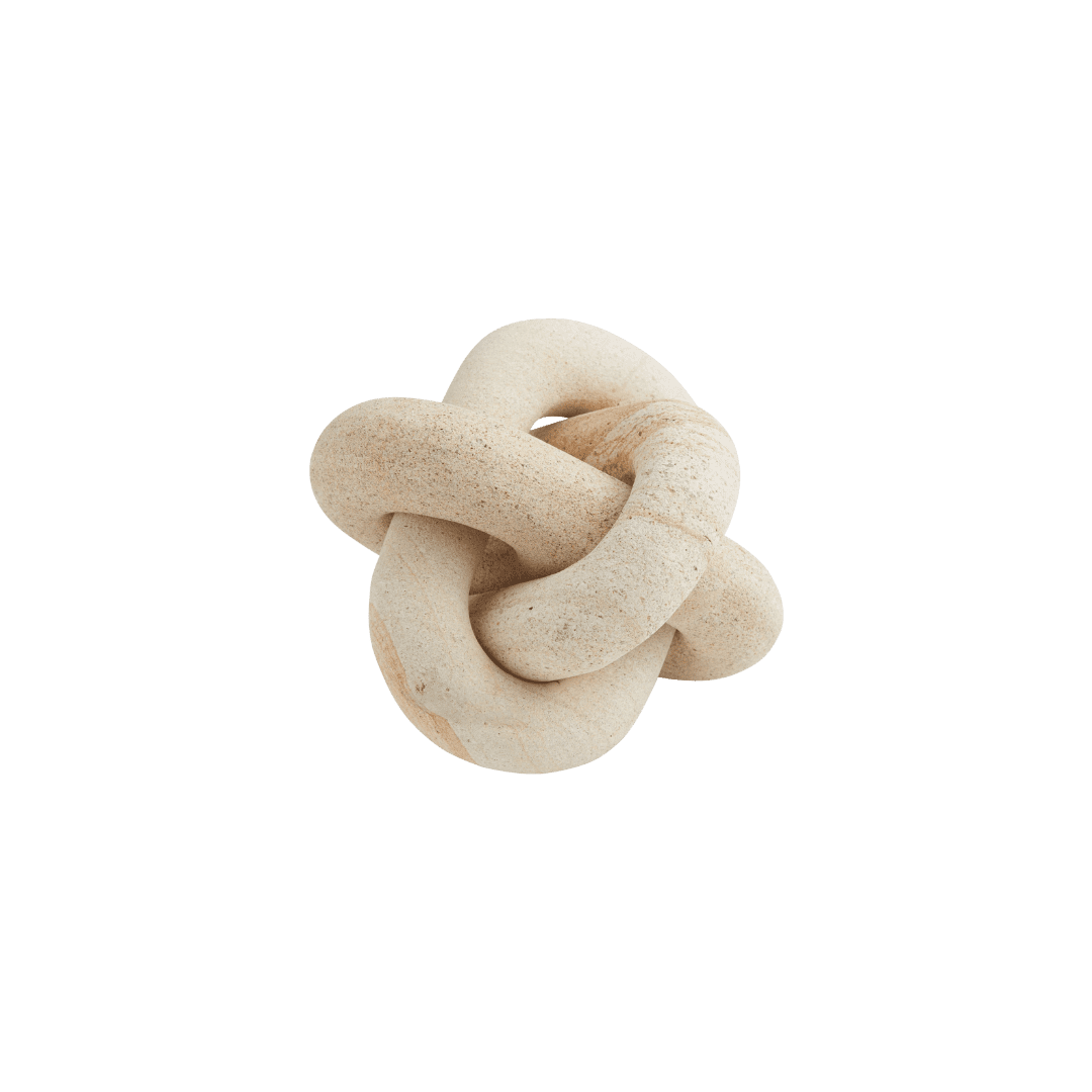 Limestone knot decor